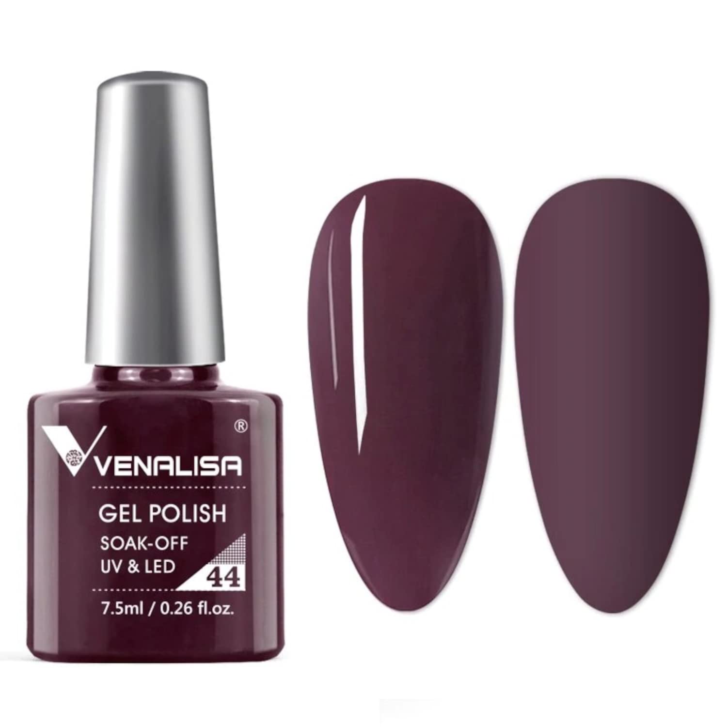 VENALISA #44 Gel Nail Polish 7.5ml - Soak Off UV LED Nail Gel for Manicure & Nail Art - Salon Quality Long Lasting Gel Polish - Requires UV/LED Light to Cure - Perfect for Home Nail Care & Professional Salon Use