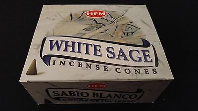 White Sage Incense Cones - 12 Boxes (120 Cones) Bulk Pack for Retail Display | Natural Aromatherapy, Meditation & Home Cleansing