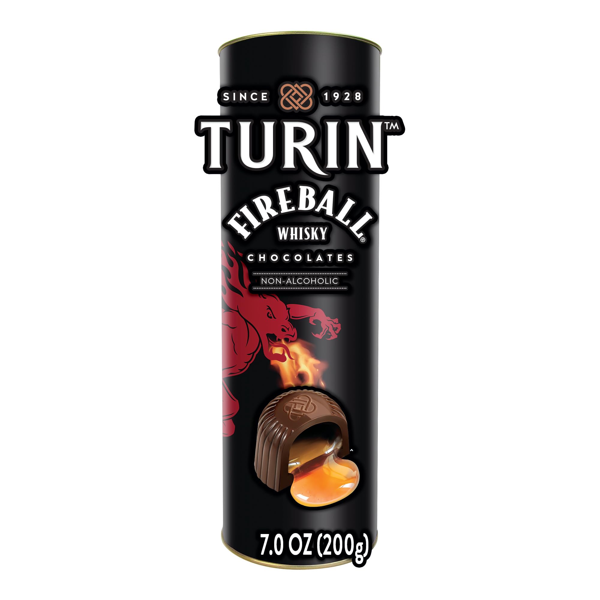 Lucas Turin Non-Alcoholic Fireball Cinnamon Whiskey Flavor Tubes | Pack of 6 | Perfect for Parties, Mocktails & Sober Celebrations