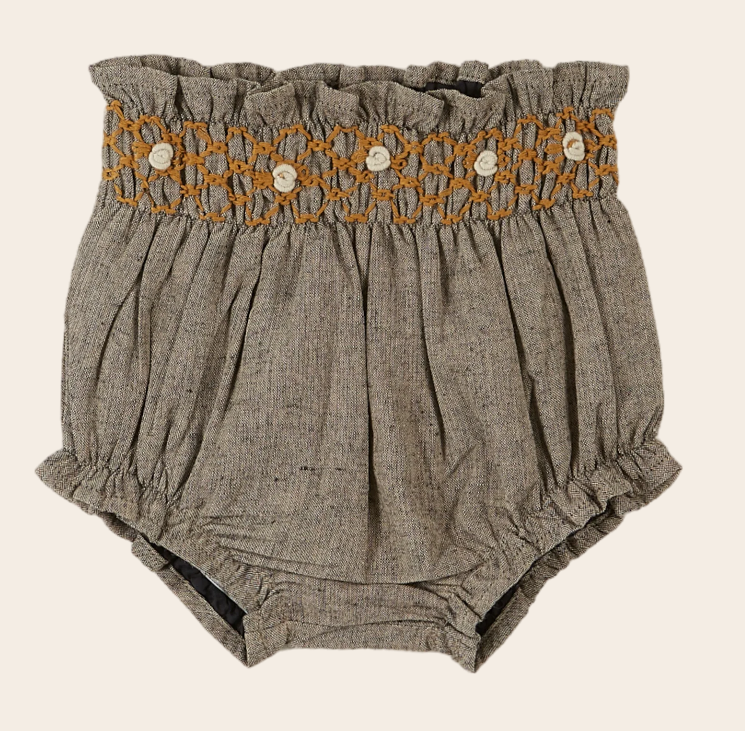 Emile & Ida Chine Bloomers for Babies & Toddlers - Soft Cotton Bloomers (12M, 2A) - Perfect for Playtime, Diaper Covers & Outfit Layering