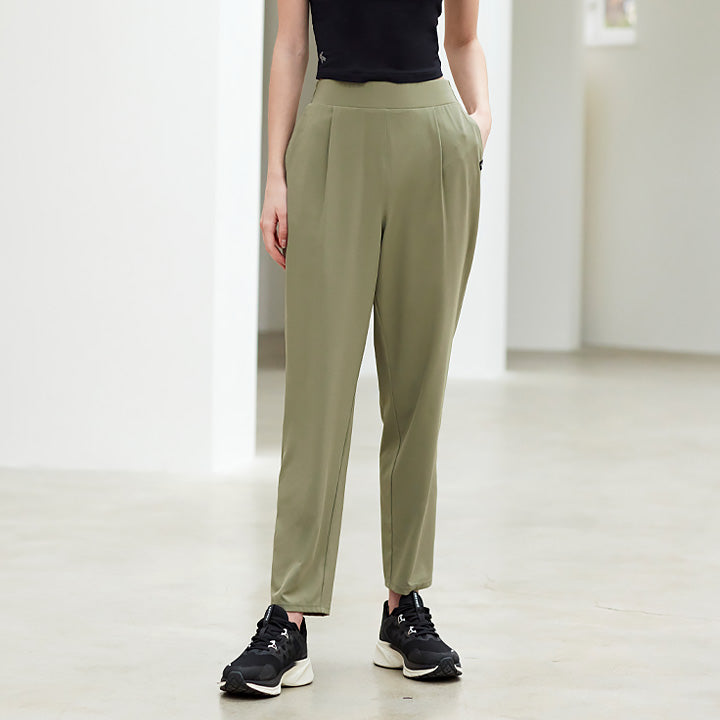 Light Breeze Taper Pants for Women - Comfortable High Waisted Linen Pants for Summer, Travel & Casual Wear | Breathable Loose Fit Trousers for Work, Vacation & Everyday Outfits