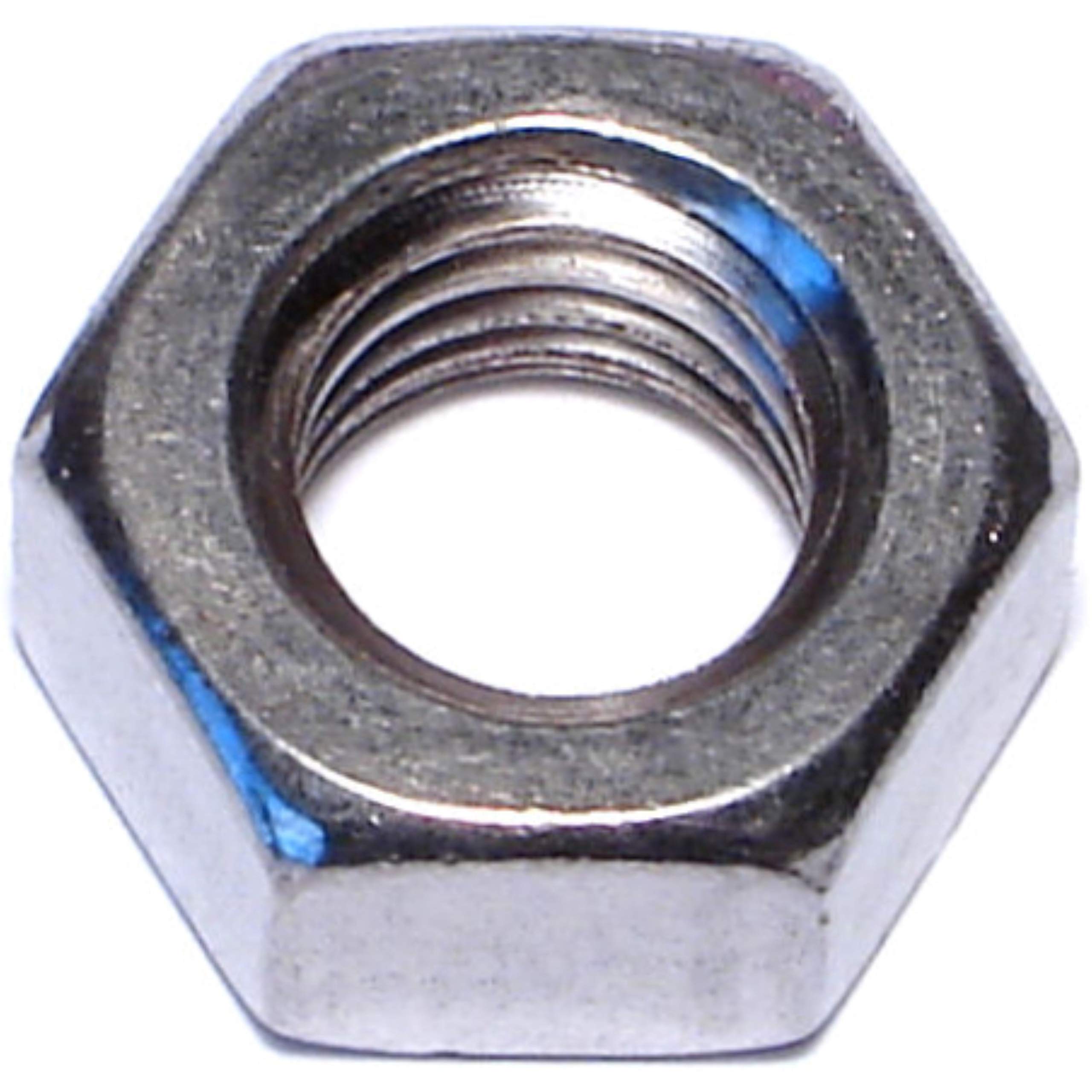 7/16-14 Inch Hex Nuts (12-Piece) - Heavy Duty Finished Steel Fasteners for Automotive, Machinery & DIY Projects