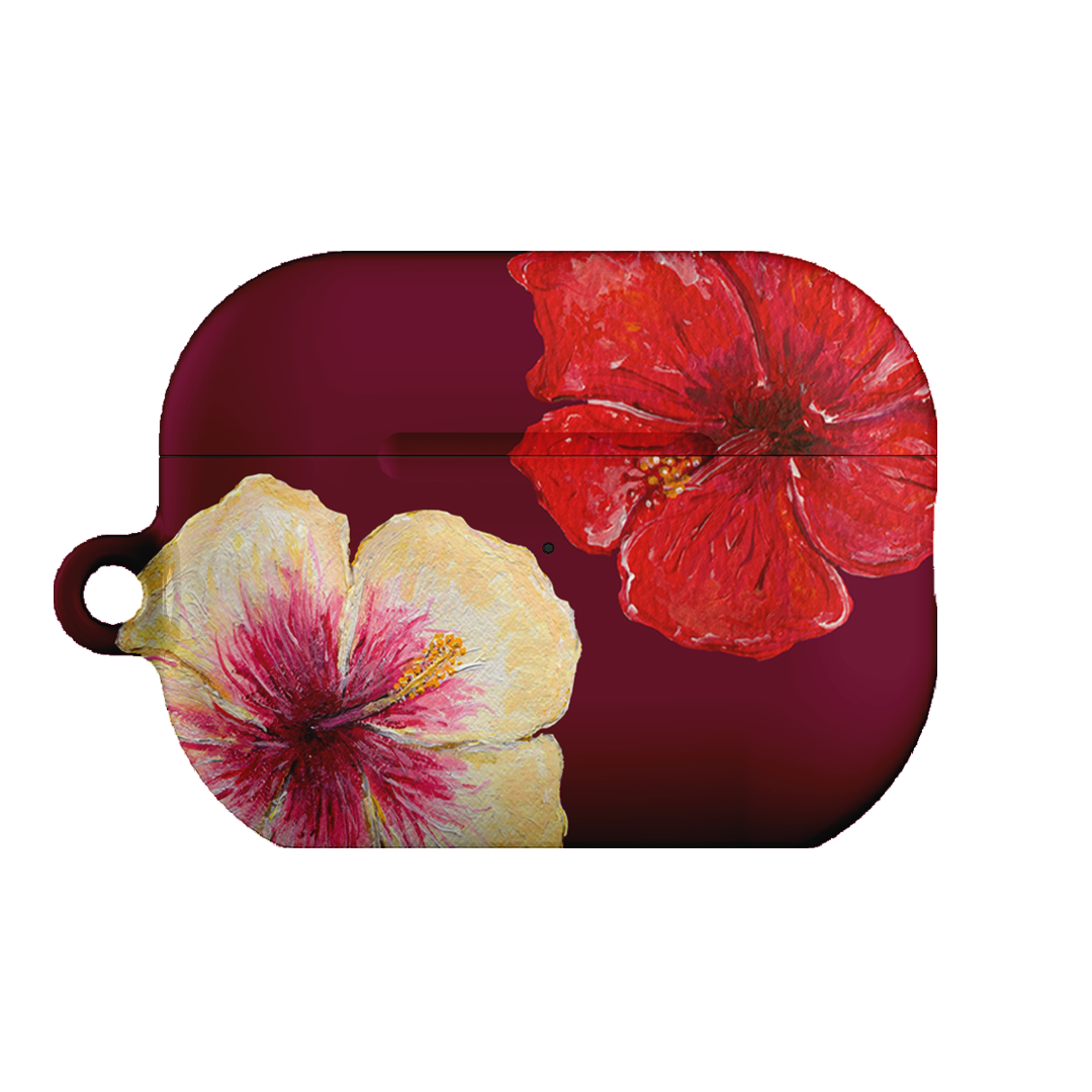 Premium Hibiscus Flower AirPods Pro Case - Floral Design Protective Cover for Apple AirPods Pro (1st & 2nd Gen) - Perfect for Travel, Workouts & Everyday Use