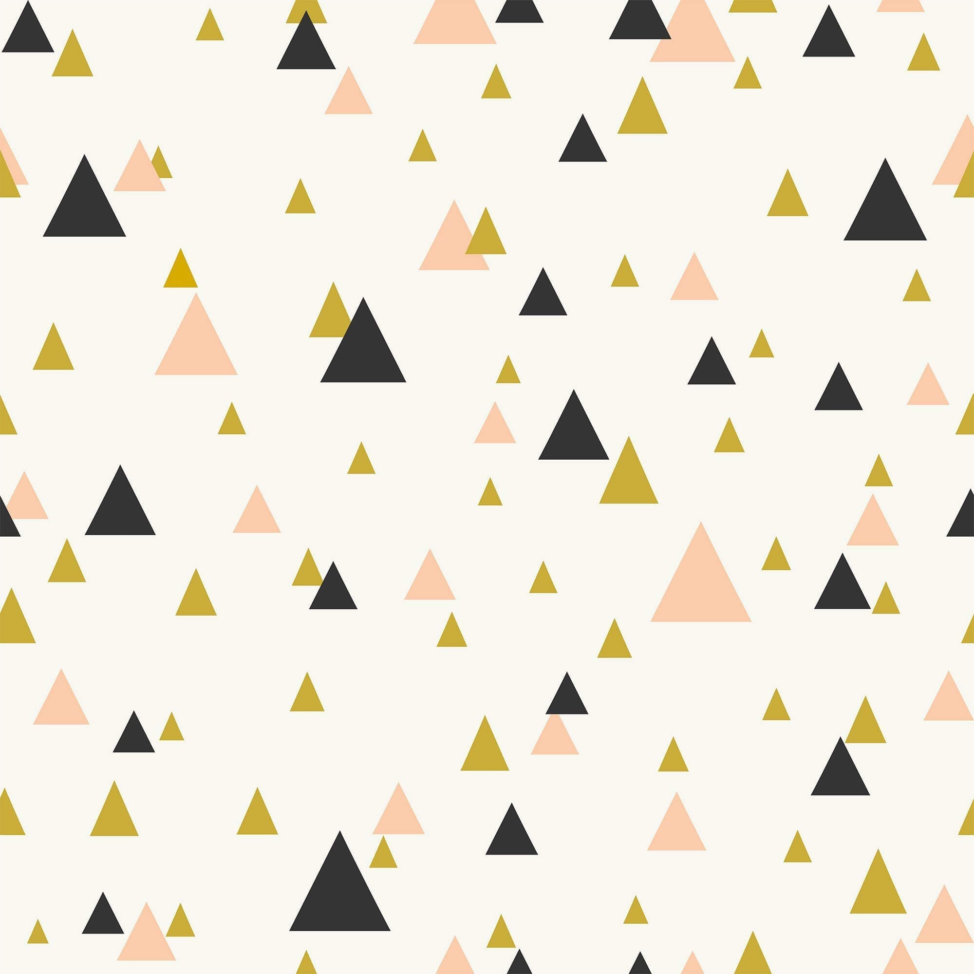 Peach or Yellow Geometric Peel and Stick Removable Wallpaper for Teens - Self-Adhesive Decorative Wall Covering for Bedrooms, Dorm Rooms & Home Decor