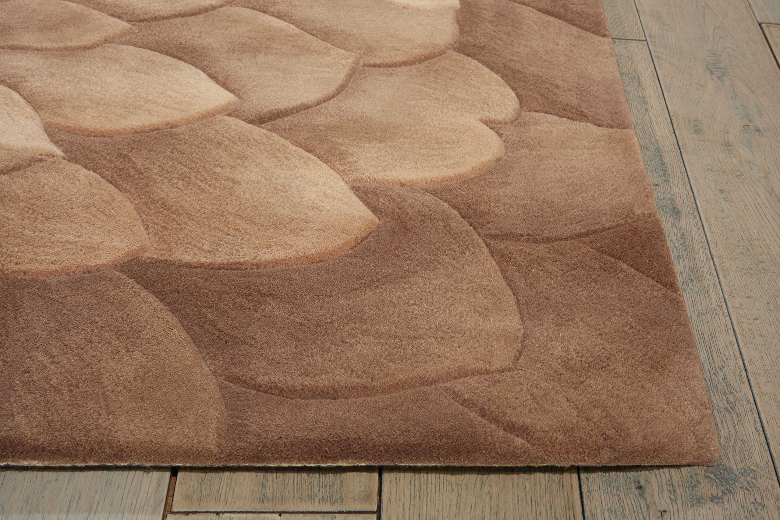 Nourison Tropics Floral Taupe/Green 8' x 11' Area Rug - Easy to Clean, Non-Shedding, Soft & Durable - Perfect for Bedroom, Living Room, Dining Room & Kitchen Decor