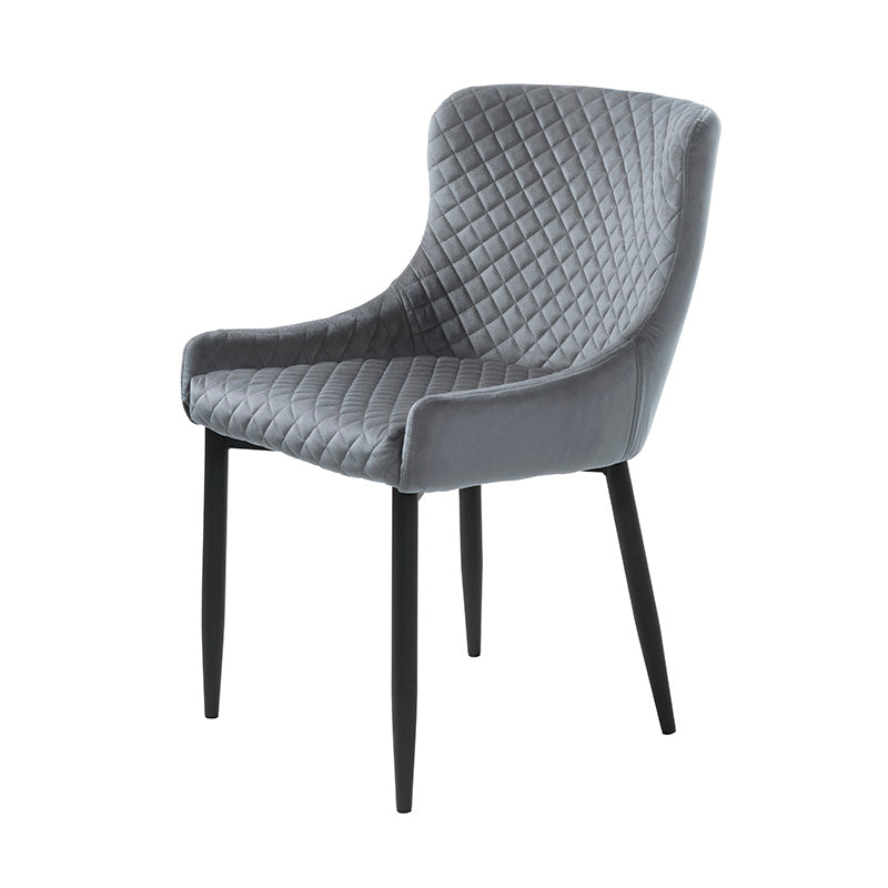 DANYA Modern Dining Chair in Light Grey - Comfortable & Stylish for Kitchen, Dining Room, and Office Use