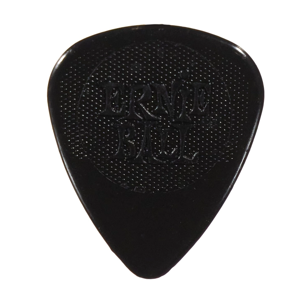 Ernie Ball .97mm Nylon Guitar Picks - Black | Professional Plectrum for Electric & Acoustic Guitars | Perfect for Rock, Blues & Jazz Musicians