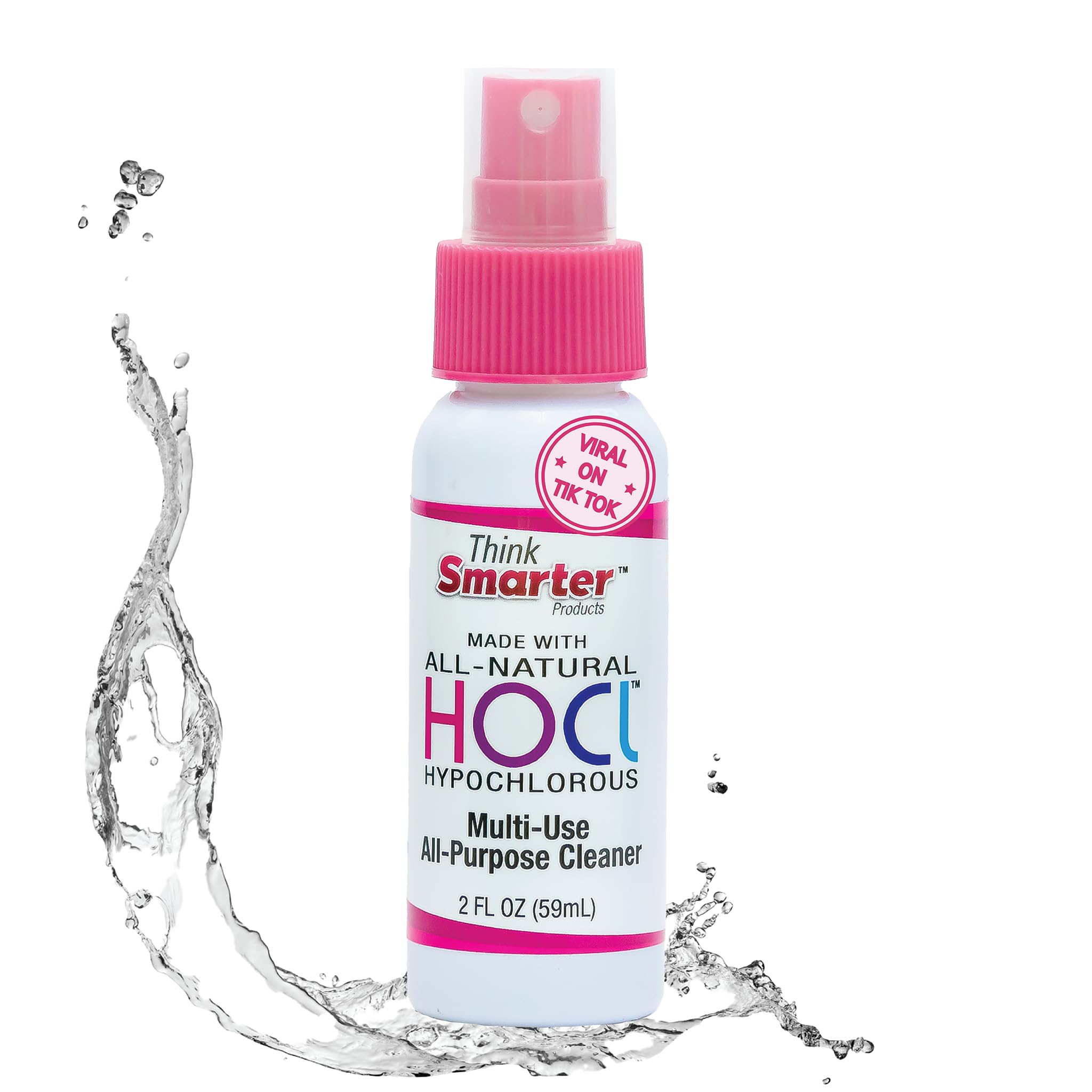 Hypochlorous Acid All-Purpose Cleaner (HOCL) - 2oz Natural Surface Disinfectant, Skin-Safe Spray | Ideal for Home, Office, Gym & Pet Areas