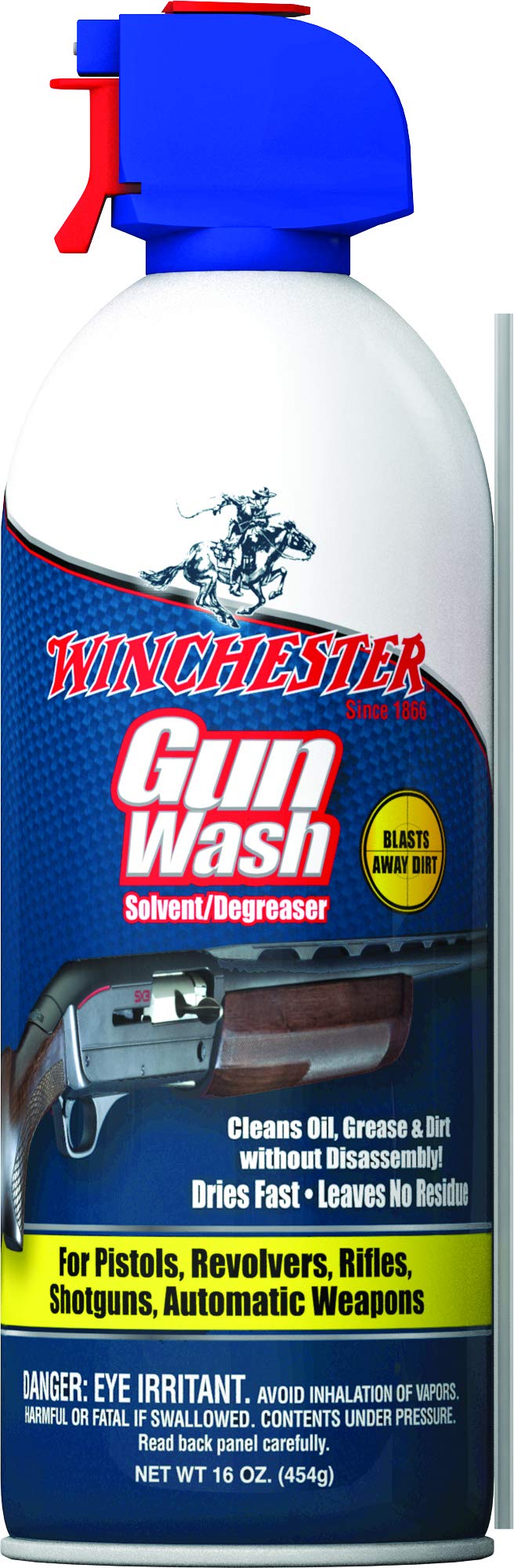 Winchester Gun Wash Can - 16 oz Gun Cleaning Solvent for Firearms, Rifles & Shotguns | Removes Lead, Powder & Carbon Residue | Ideal for Home, Range & Hunting Use