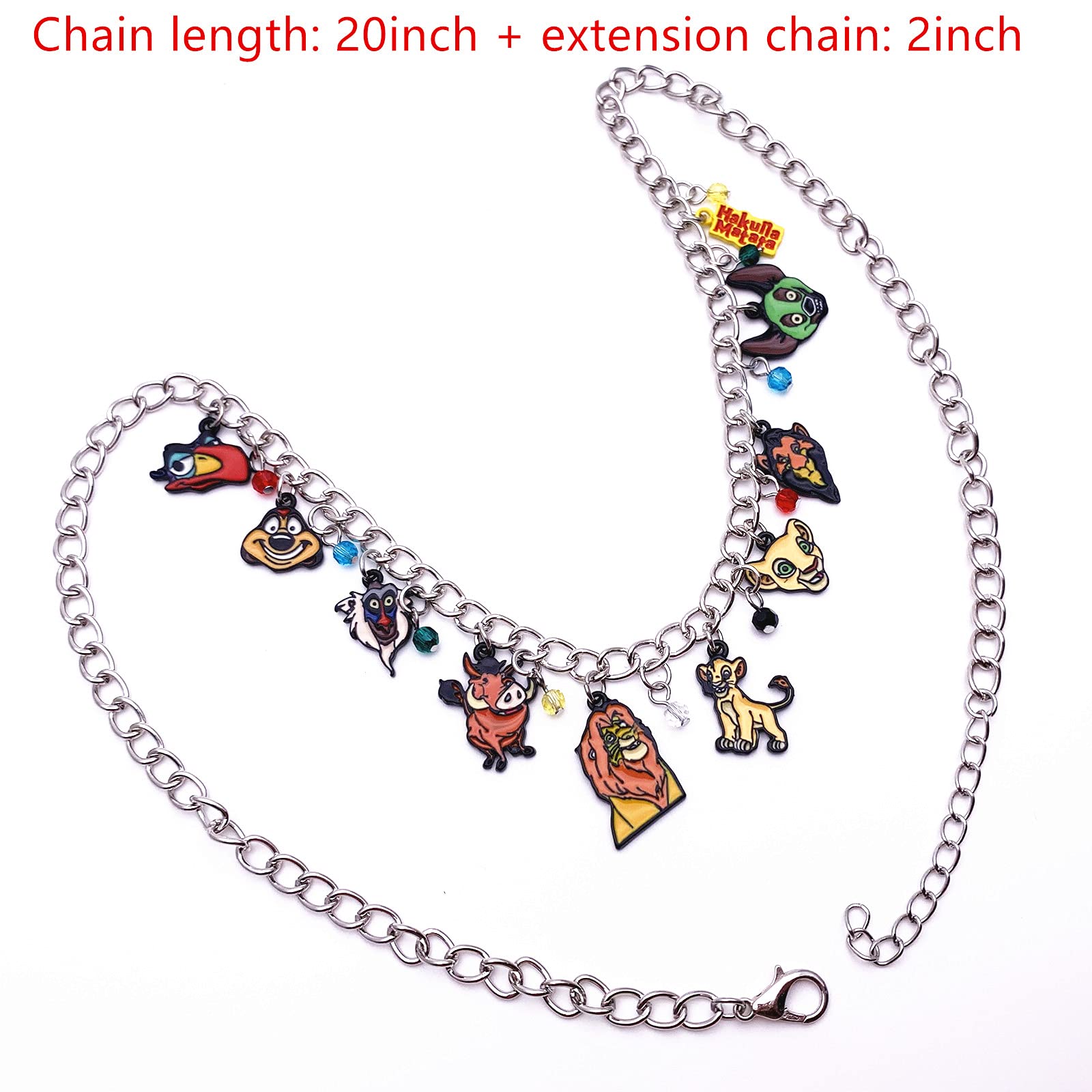 Anime Cartoon Charm Necklace for Women - Cute Kawaii Jewelry Gift for Girlfriend, Wife, Daughter - Perfect for Cosplay, Birthday, Valentine's Day Gifts