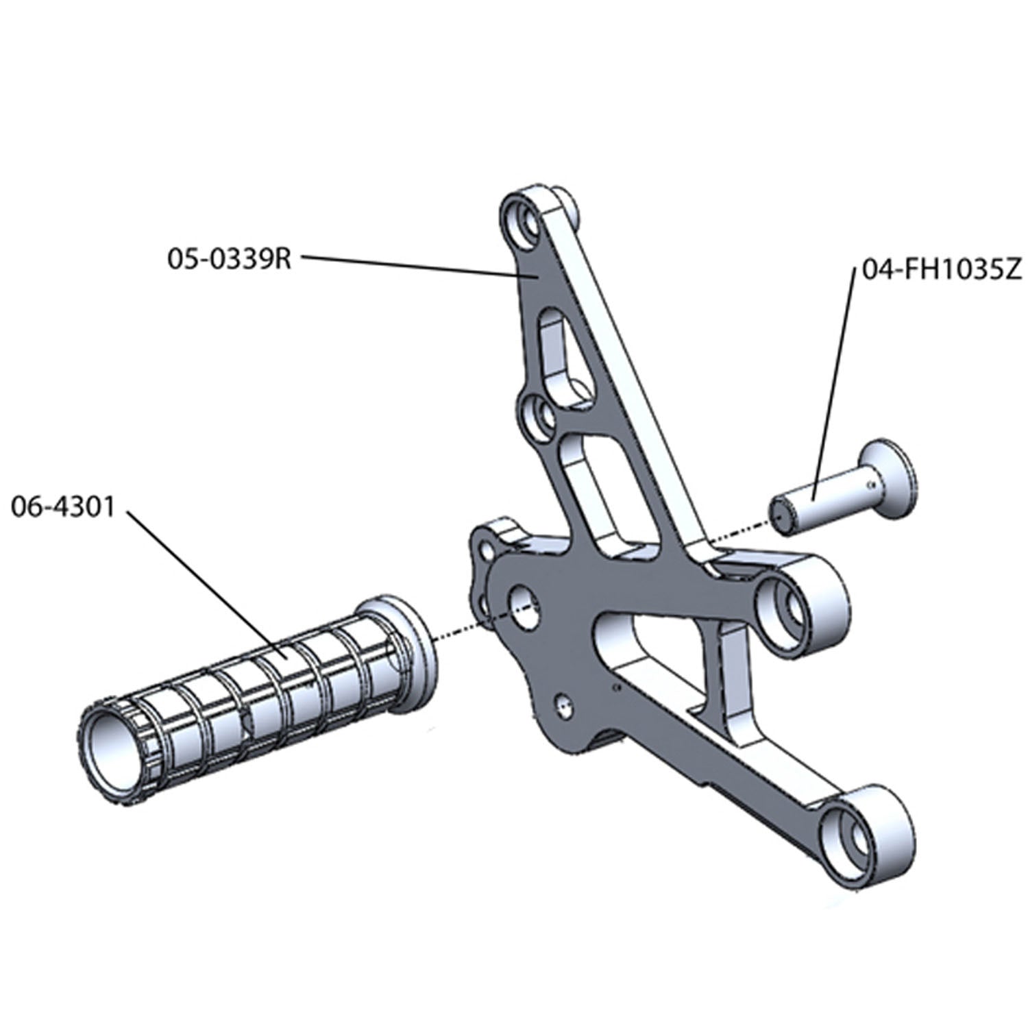 Honda CBR1000RR Rear Sets with Shift Pedal - Compatible with 2008-2016 Models | Motorcycle Foot Pegs for Racing & Street Riding | Perfect for Track Days & Performance Upgrades