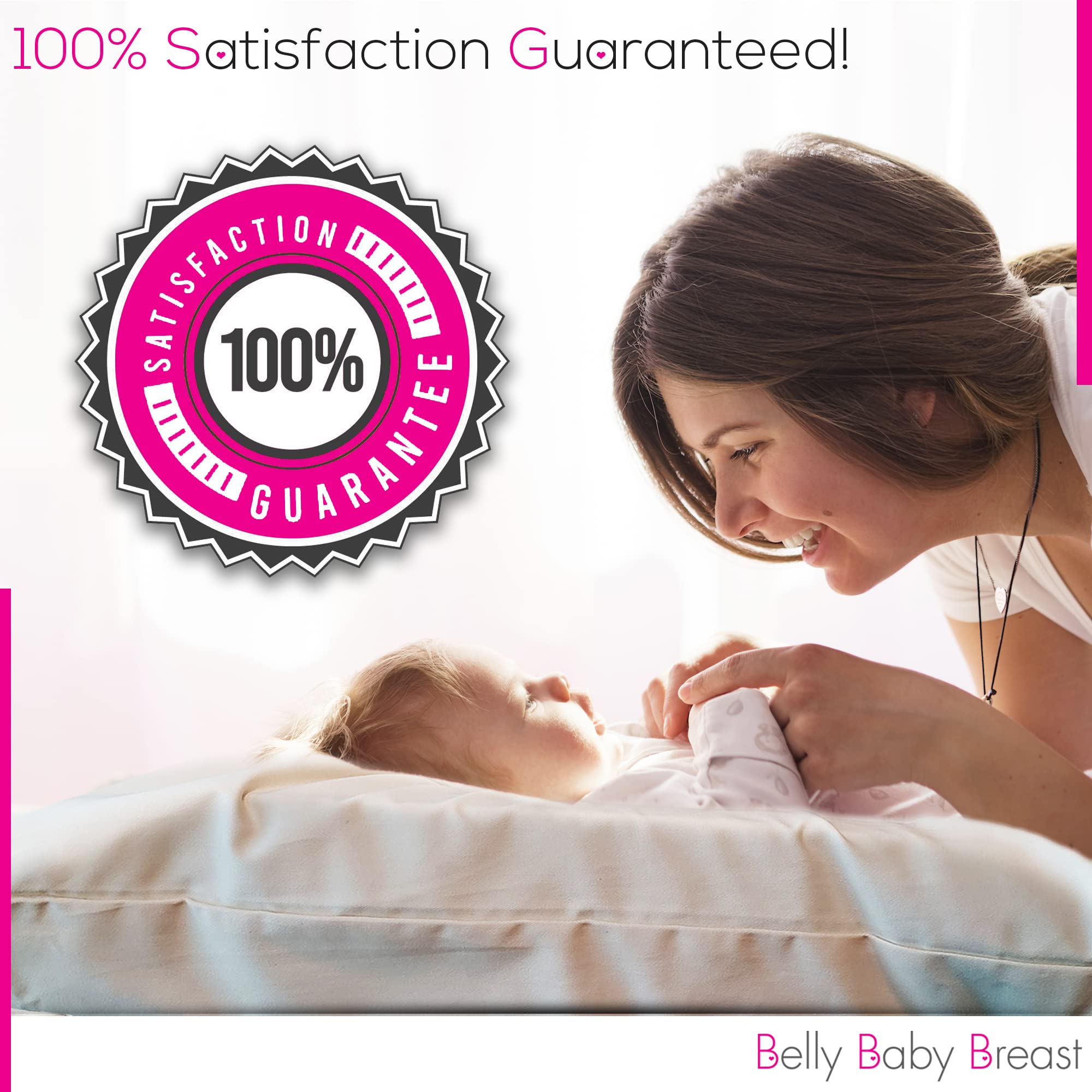 3-in-1 Pregnancy Body Pillow for Belly-Down Sleeping & Breastfeeding Support - Comfortable Maternity Pillow for Side Sleepers, Baby Cuddling & Postpartum Recovery - Perfect for Pregnancy, Nursing & New Moms
