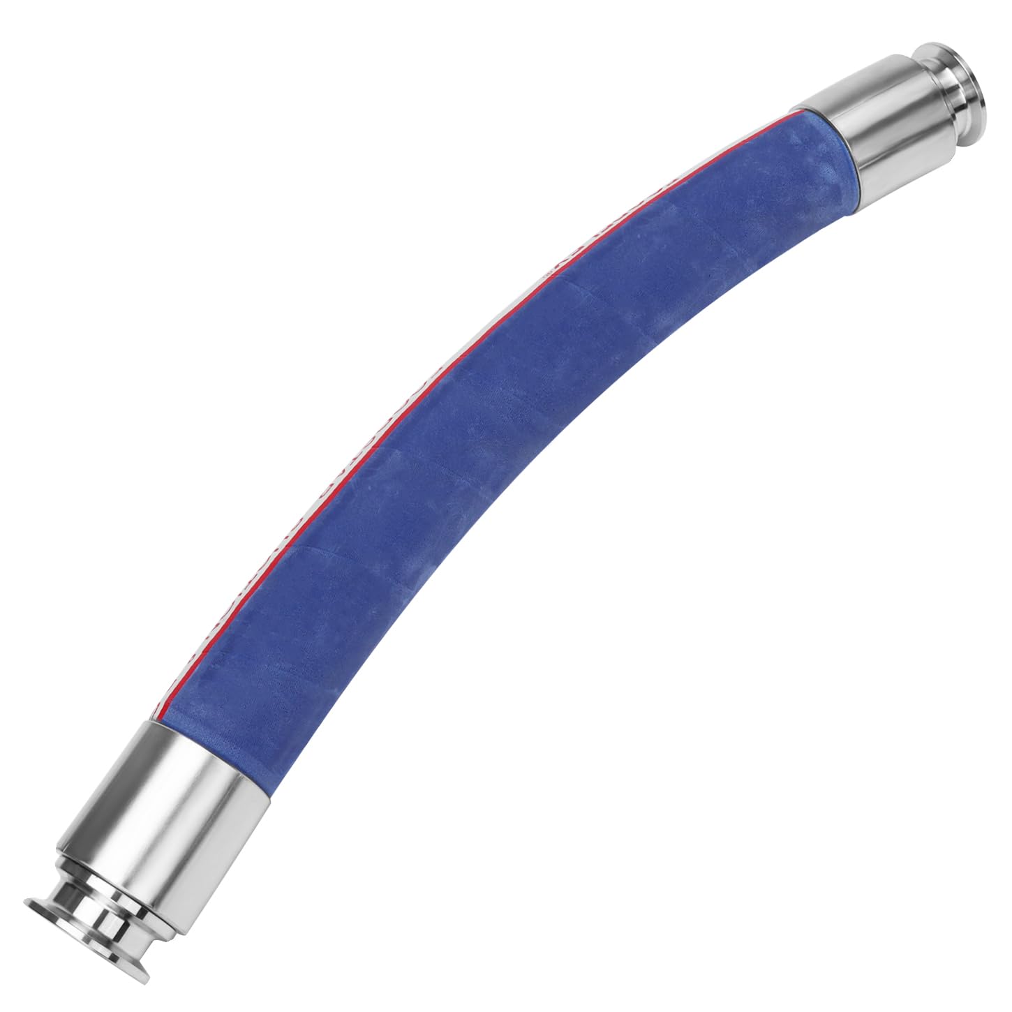 Premium 1.5 Inch Food Grade Brewery Beer Transfer Hose with Tri-Clamp Fittings - 1.5ft Length for Homebrewing, Commercial Breweries & Beverage Dispensing Systems