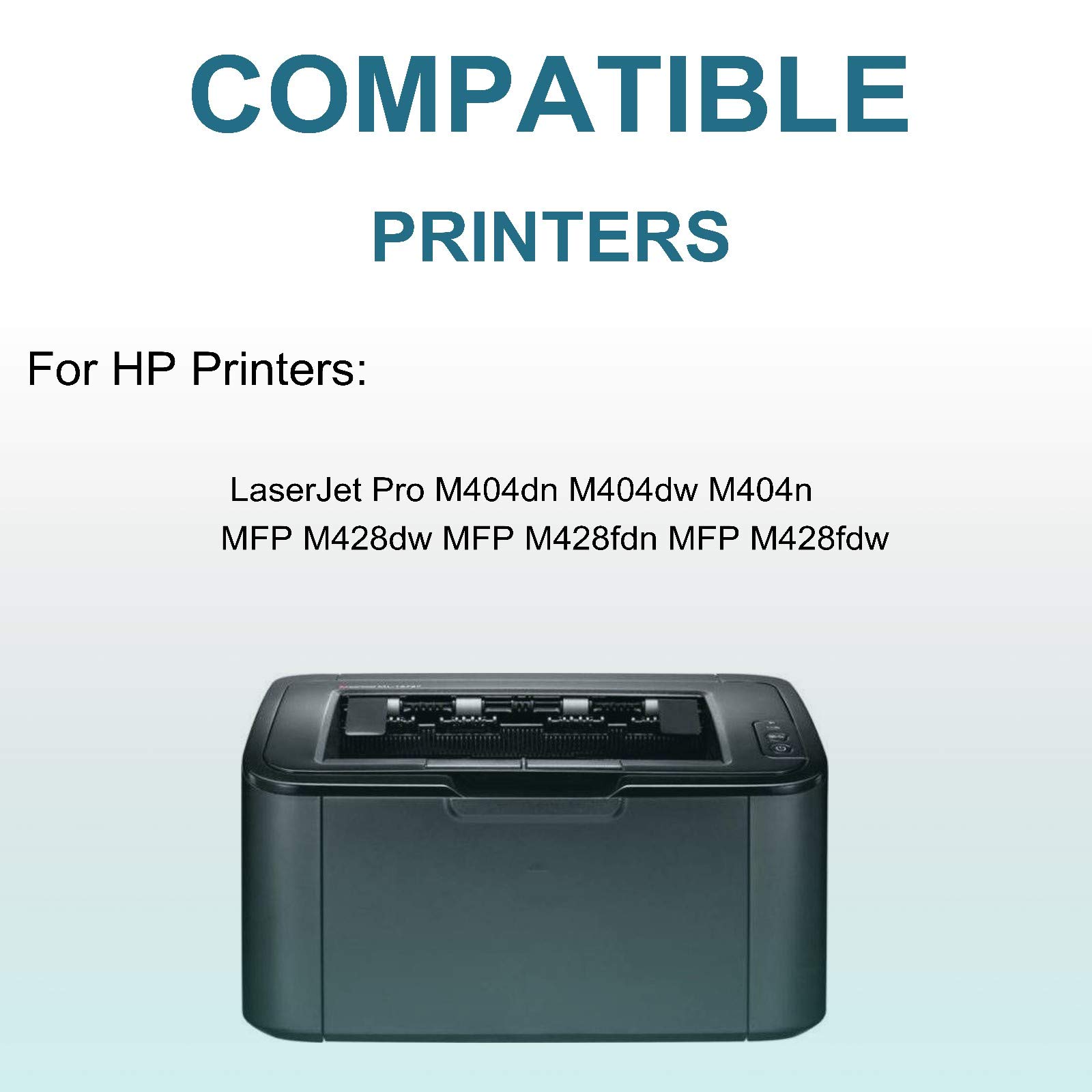 3 Pack High Yield Black 58A CF258A Compatible Toner Cartridge for HP LaserJet Pro M404dn/M404dw Printer - Office & Home Printing, Business Documents, Reports