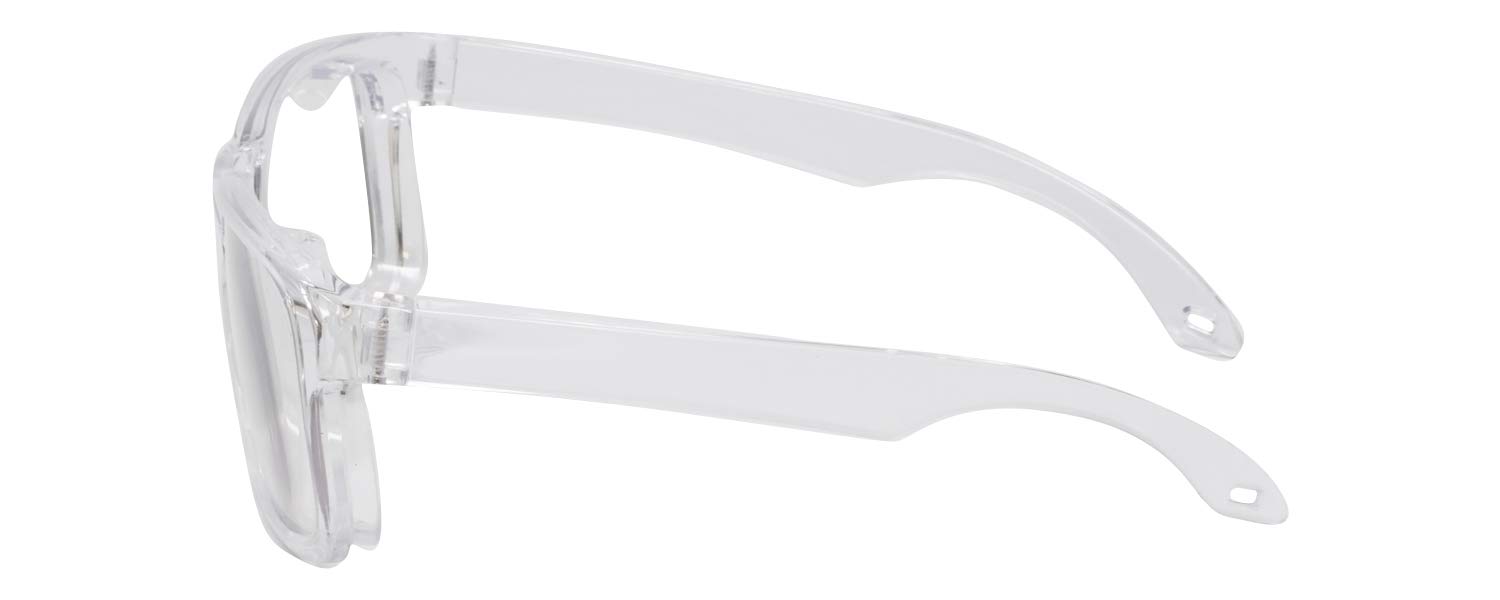 Calabria Clear Anti-Fog Safety Glasses with Reading Magnification - Scratch-Resistant, Distortion-Free Protective Eyewear with Side Shields | Perfect for Construction, Lab Work & DIY Projects