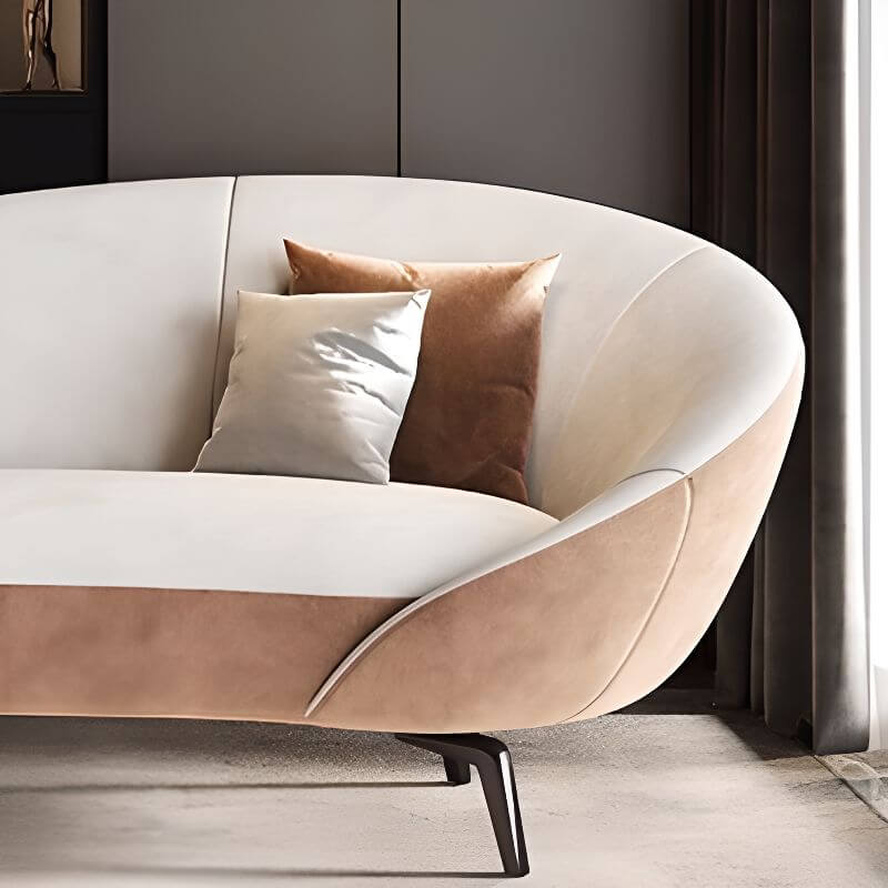 Minimalist Cushioned Corner Chaise Lounge Sofa - Modern L-Shaped Sectional for Living Room, Bedroom & Small Spaces - Perfect for Relaxing, Reading & Entertaining Guests