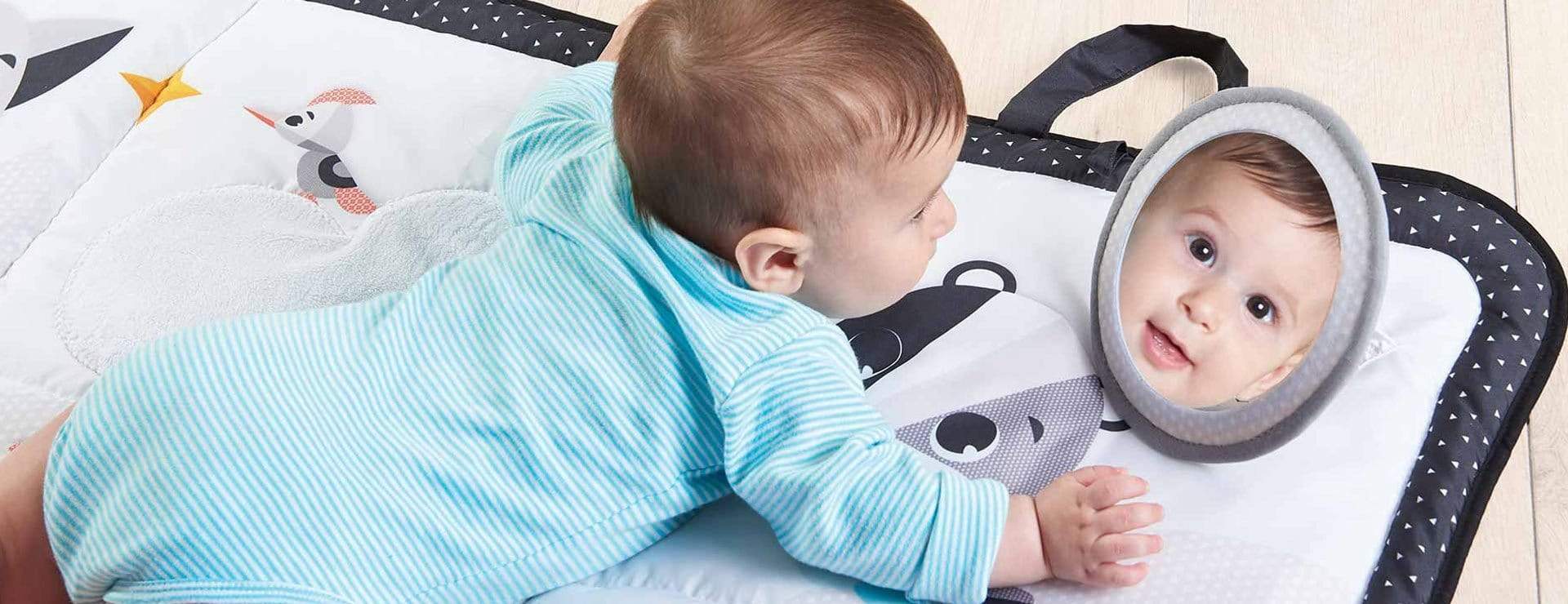 Tiny Love Magical Tales Black & White Super Mat - Baby Playmat for Tummy Time & Sensory Development - Perfect for Newborns & Infants