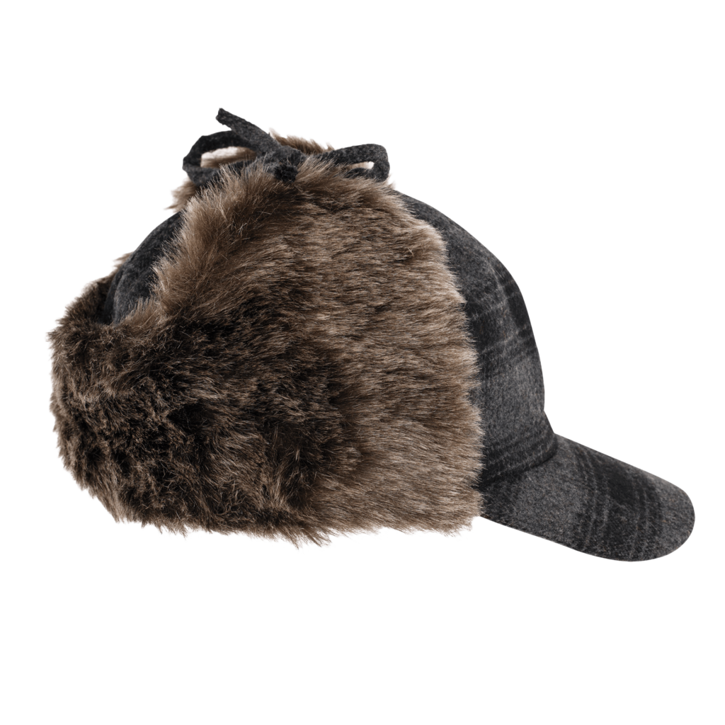 Tough Duck Plaid Fudd Hunting Hat for Men - Warm Winter Camo Cap with Ear Flaps - Perfect for Hunting, Fishing & Outdoor Adventures