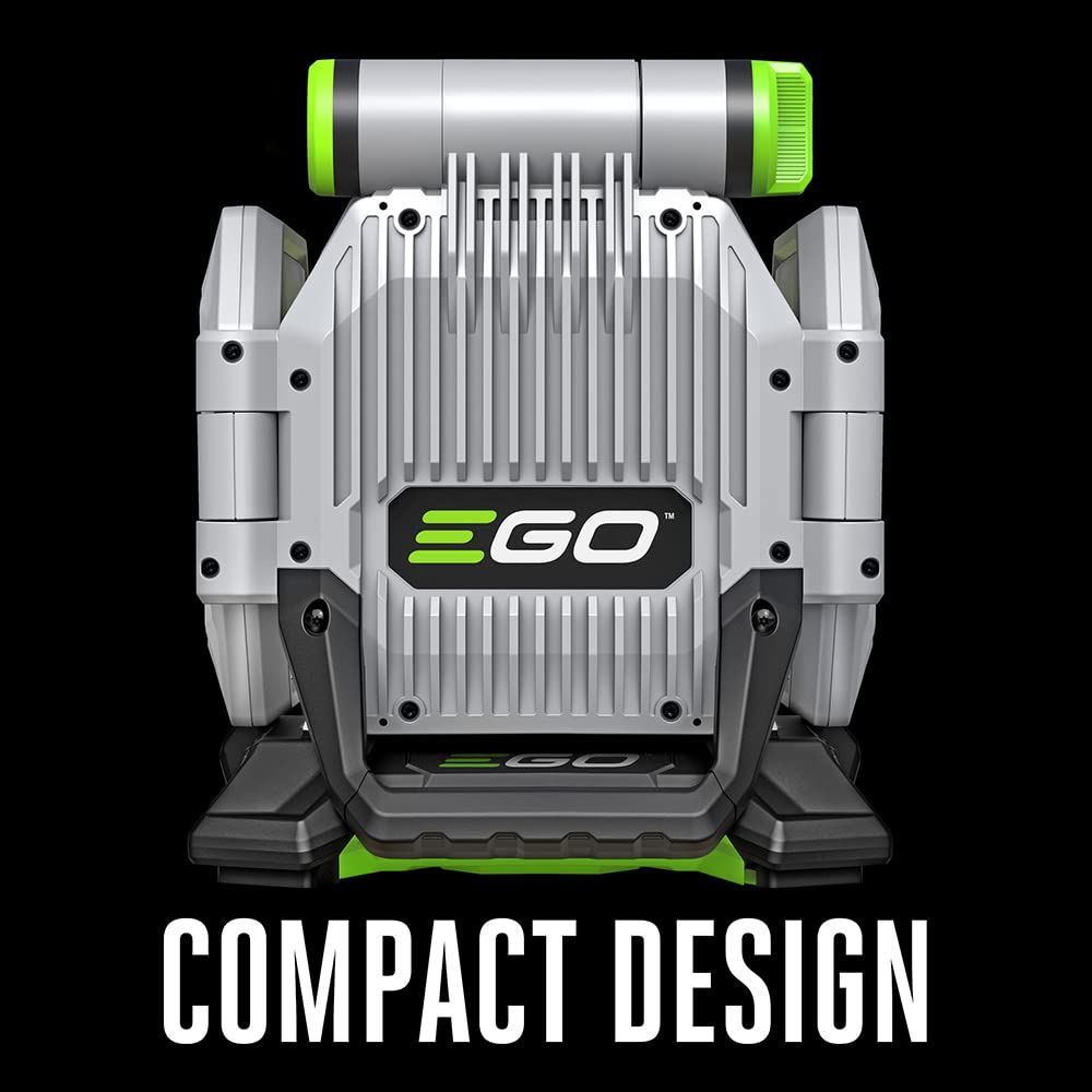 EGO LT1000 56V Cordless LED Work Light - 10,000 Lumens, 5 Brightness Levels, Opaque Diffuser - Battery & Charger Sold Separately (Gray) - Perfect for Construction Sites, Camping, Emergency Lighting, and Outdoor Events