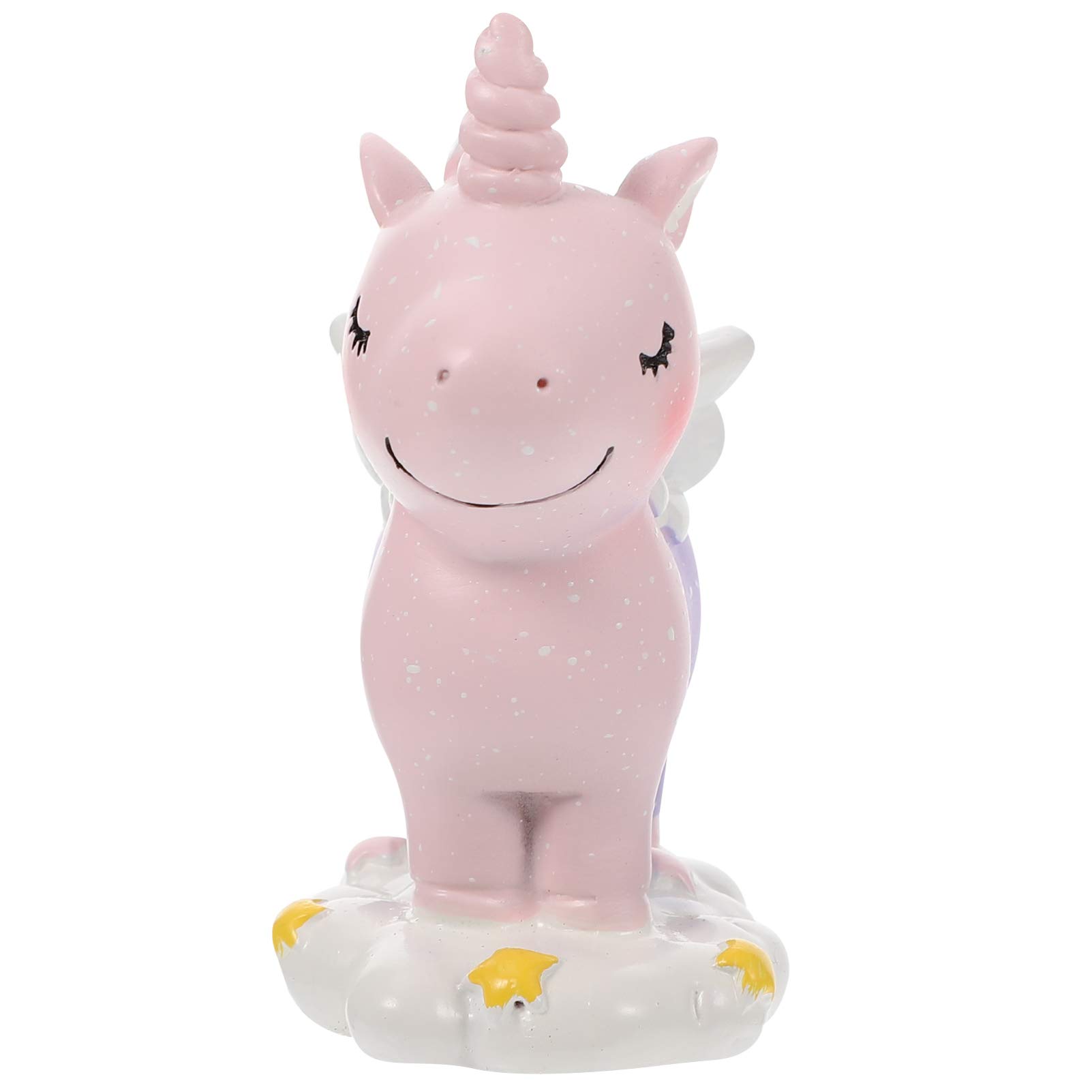 Cartoon Unicorn Cake Topper - Birthday Party Cake Decoration Ornaments, Unicorn Cake Accessories for Kids Birthday, Baby Shower & Wedding Celebrations