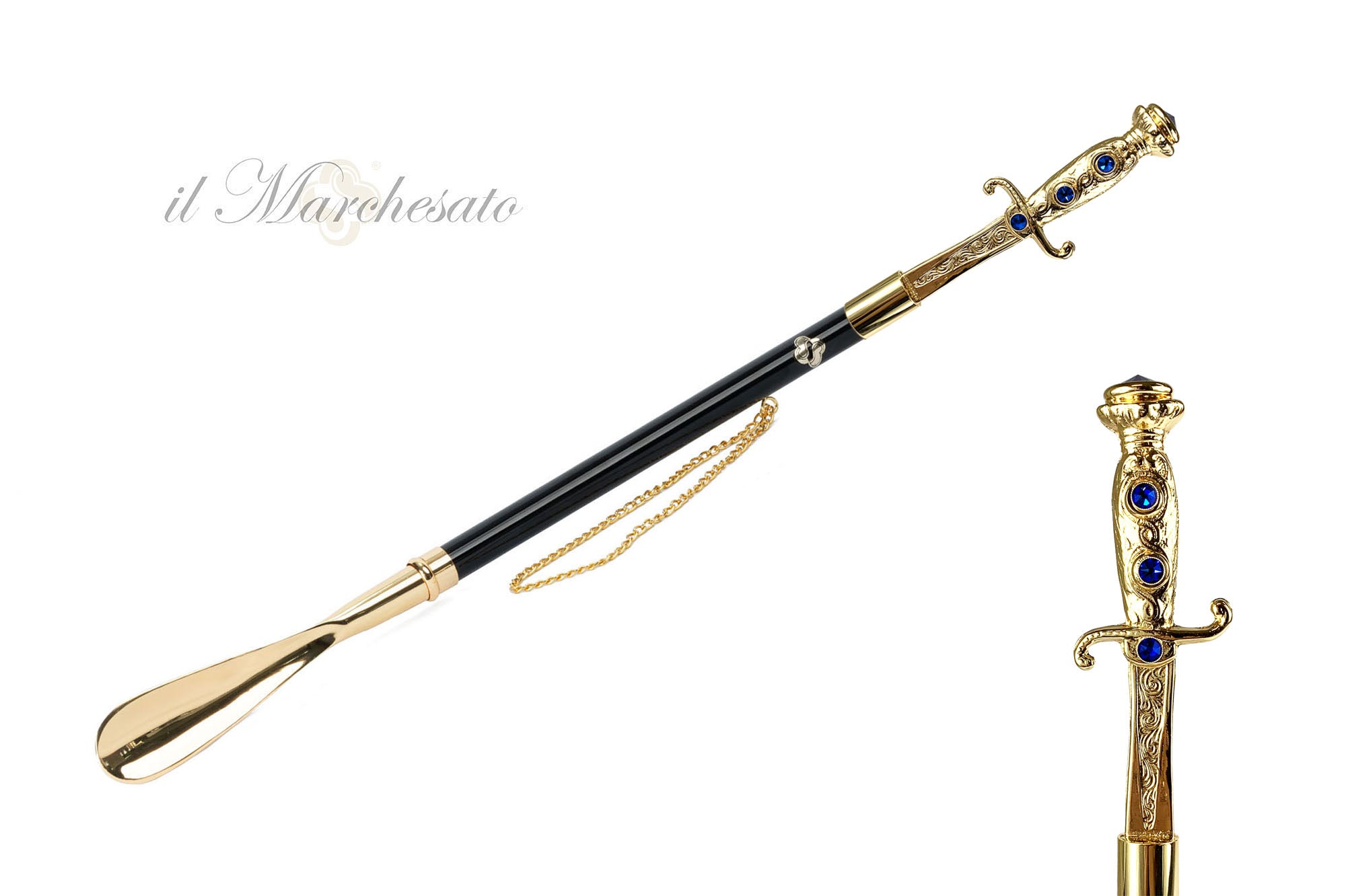 Premium Handmade Italian Shoehorn - Elegant Long-Handle Shoe Insert for Men & Women - Perfect for Dress Shoes, Boots & Tight-Fitting Footwear