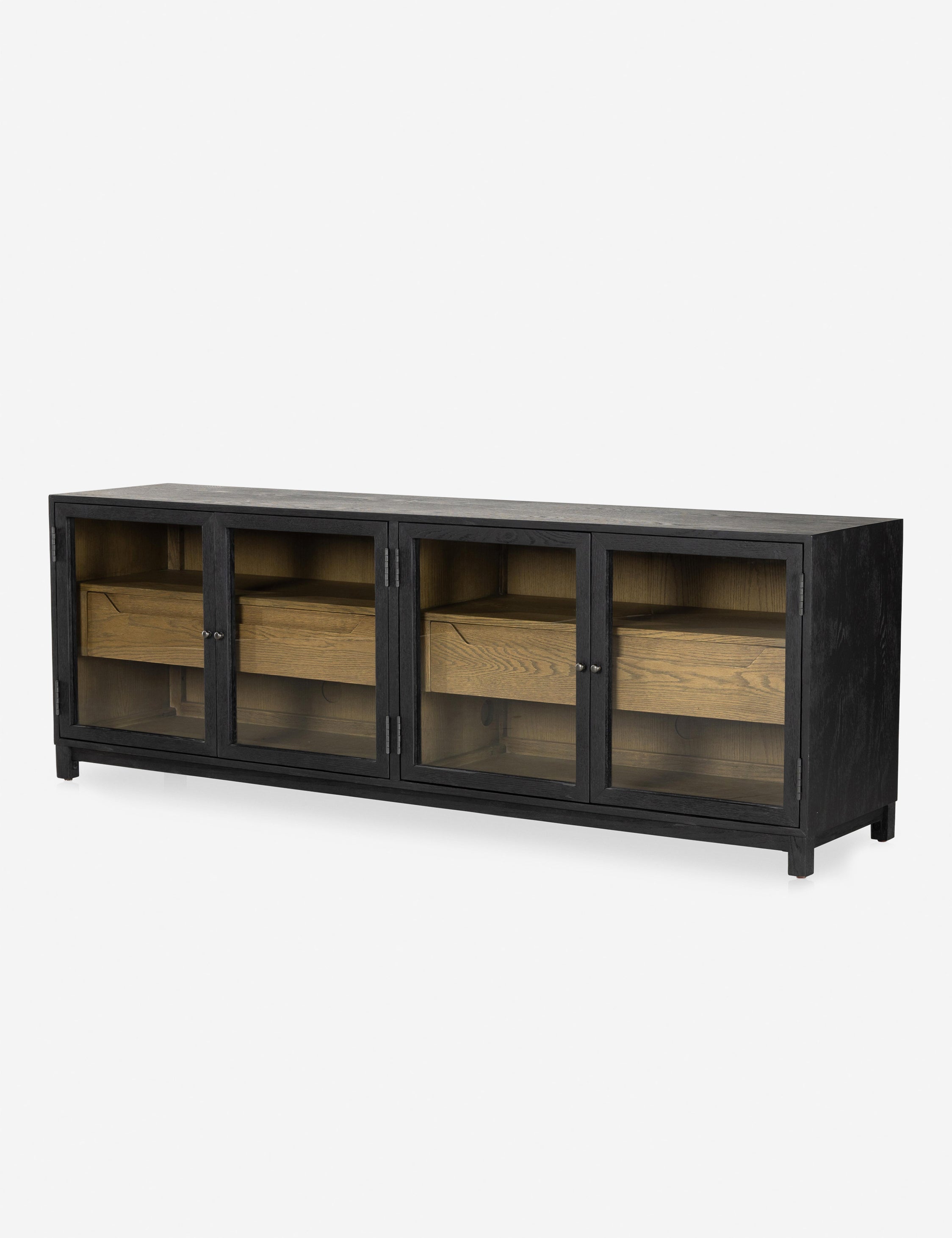 Modern Colby Media Console - Stylish TV Stand with Storage Shelves for Living Room, Bedroom & Home Theater - Perfect for Organizing Electronics & Entertainment Systems