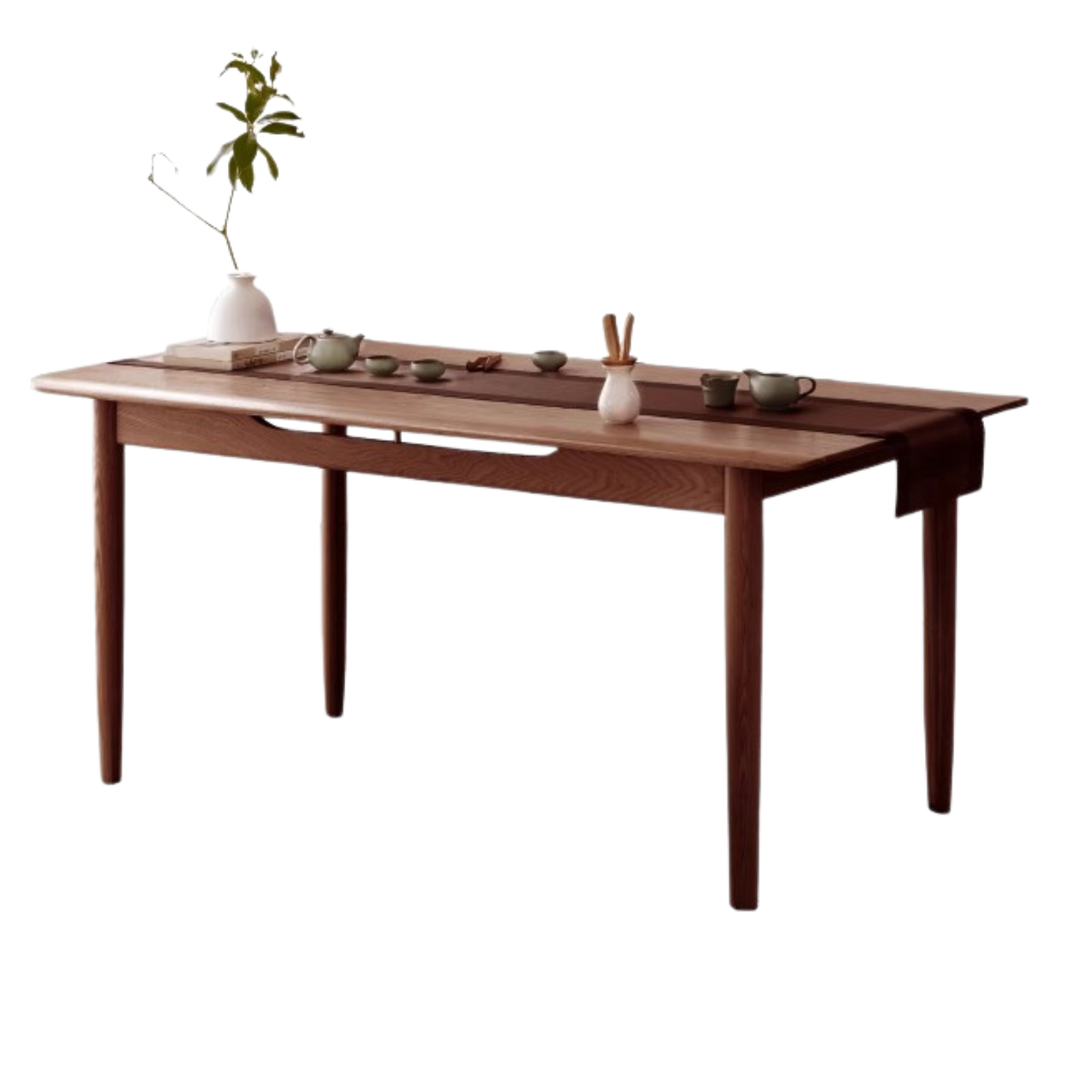 62.9x29.5x29.1 inch / 160x75x74 cm / Walnut Color / Ash Tea table