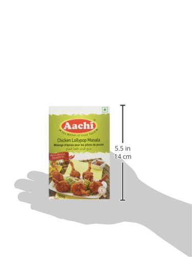 Aachi Chicken Lollypop Masala Powder - 200g | Authentic Indian Spice Blend for Chicken Wings & Appetizers | Perfect for BBQ, Parties & Home Cooking
