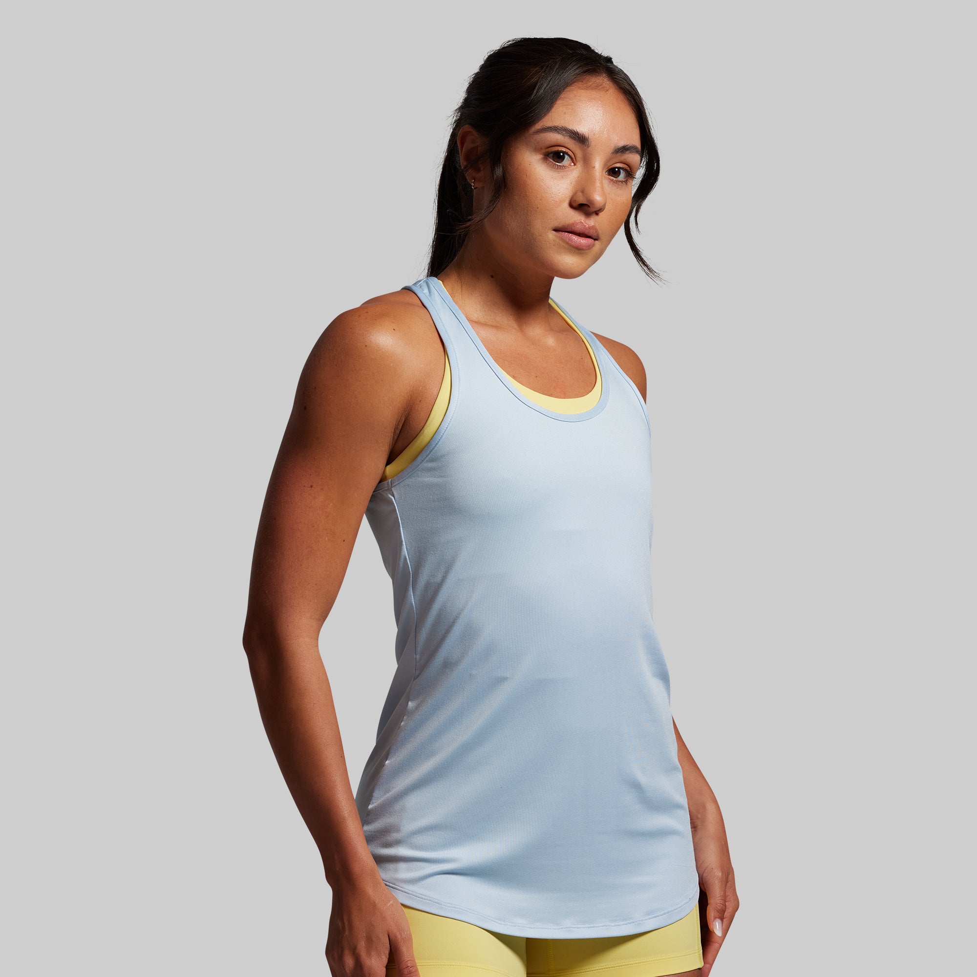 Women's Chambray Staple Tank Top - Soft & Comfortable Casual Wear for Summer, Layering, and Everyday Outfits