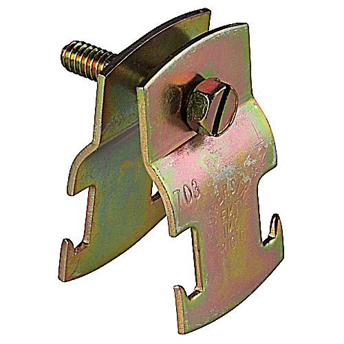 Superstrut 700-1-EG 1-Inch Steel Pipe Strap for EMT Conduit - Electro-Galvanized Heavy Duty Support Bracket - Perfect for Electrical Wiring, Plumbing & HVAC Installations