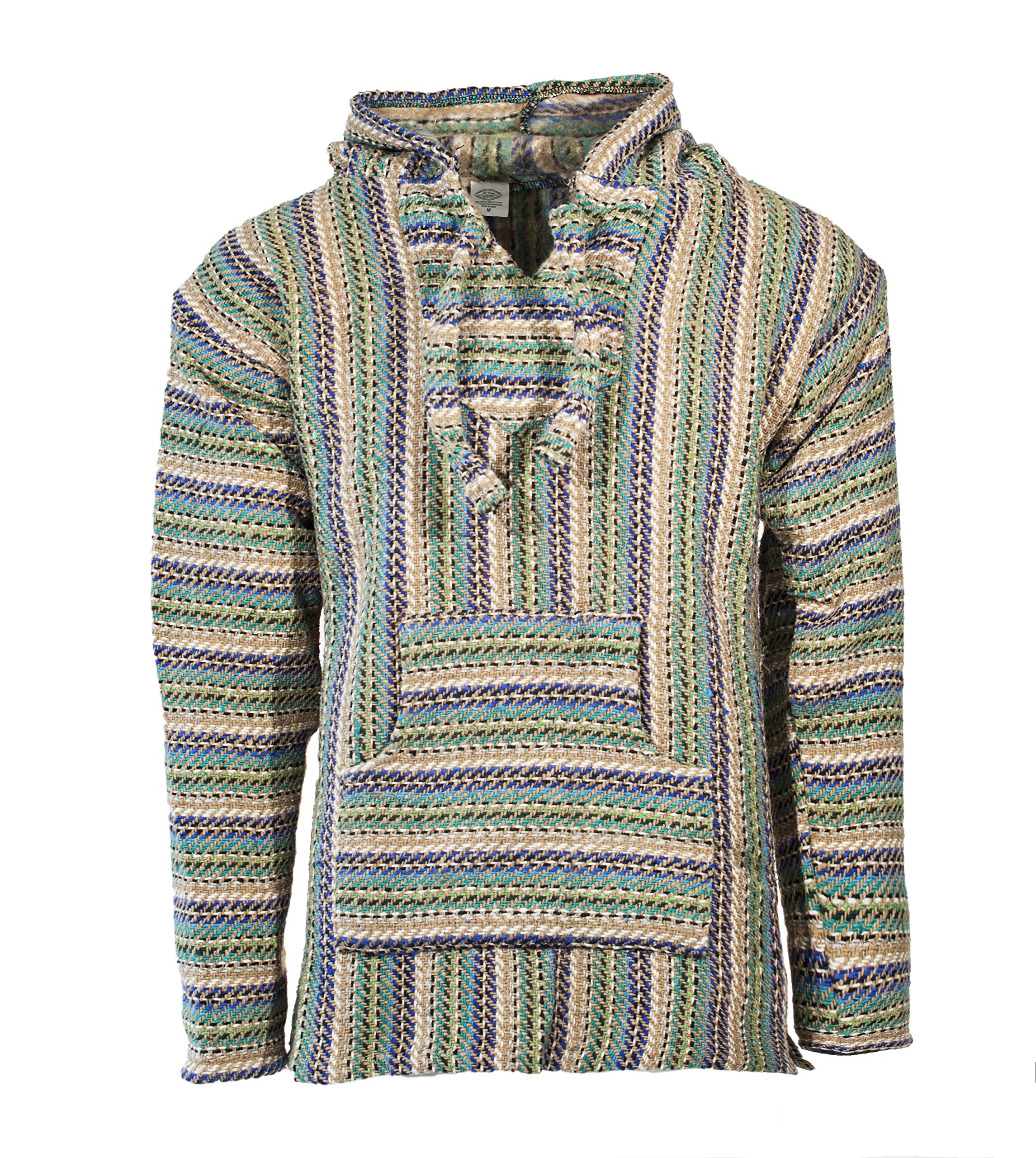 Premium Baja Hoodie Sweatshirt Pullover - Soft & Comfortable Mexican Jerga Poncho for Men & Women | Perfect for Beach, Festival & Casual Wear