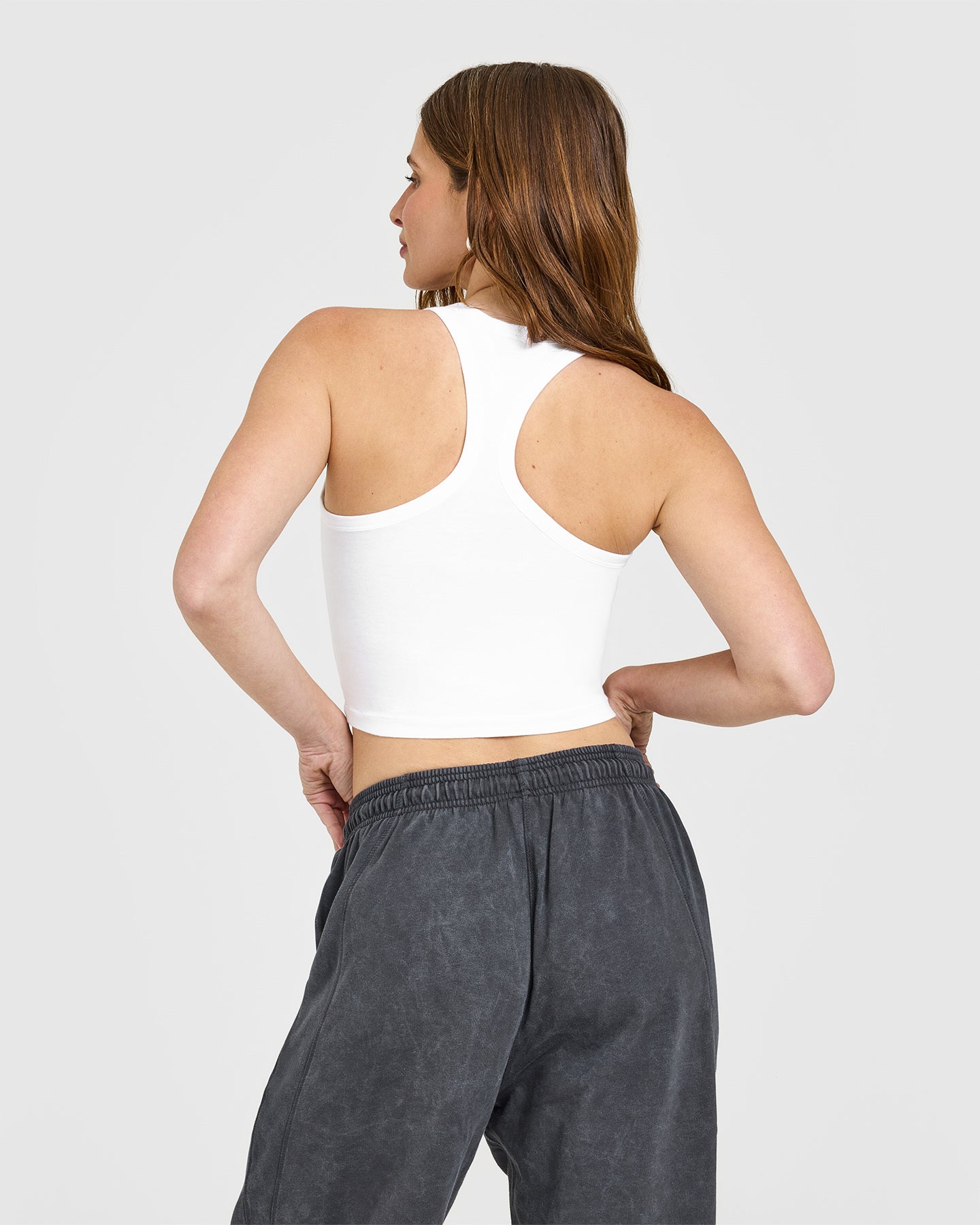 Premium Cotton Fitted Mid Vest for Women - Breathable & Comfortable White Sleeveless Top | Perfect for Summer Outfits, Layering & Casual Wear