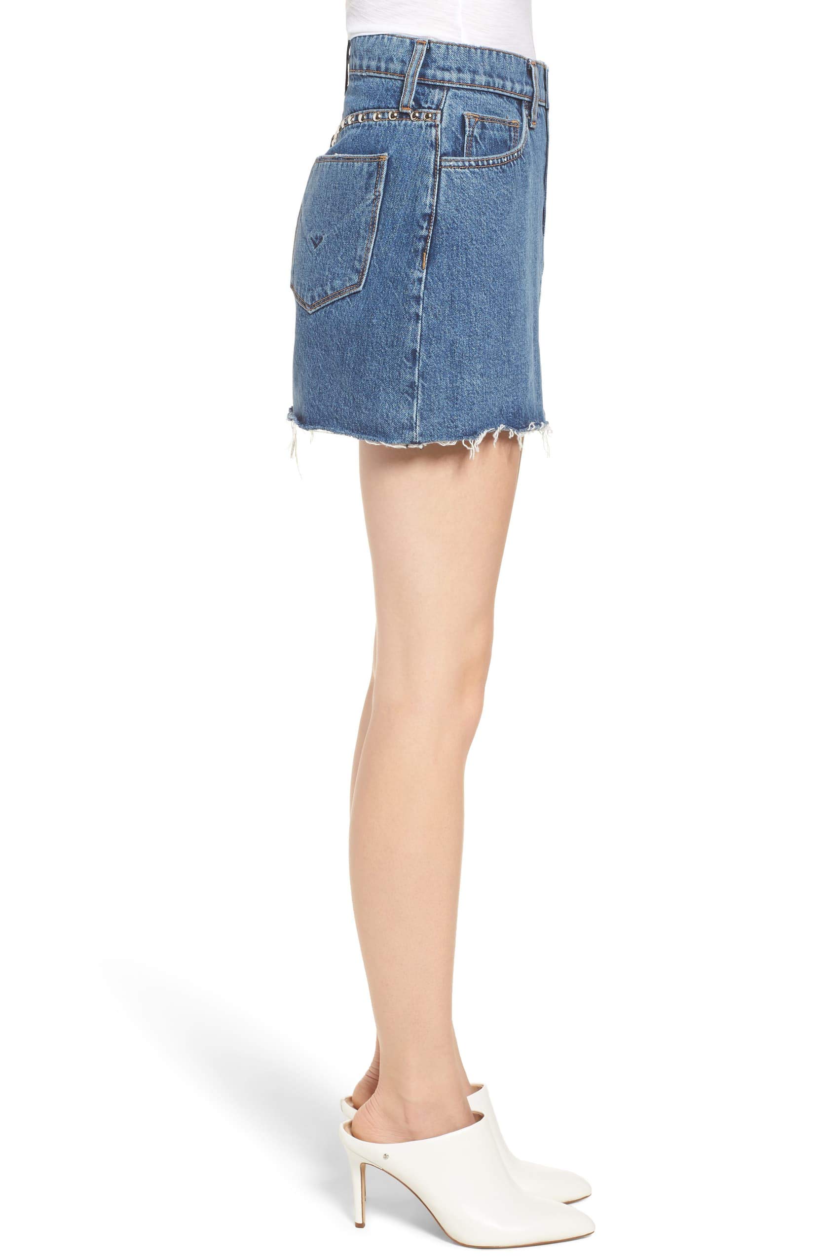 HUDSON Women's Viper Denim Mini Skirt - High Waisted Stretch Denim Skirt for Women | Perfect for Casual Outfits, Date Nights & Summer Fashion