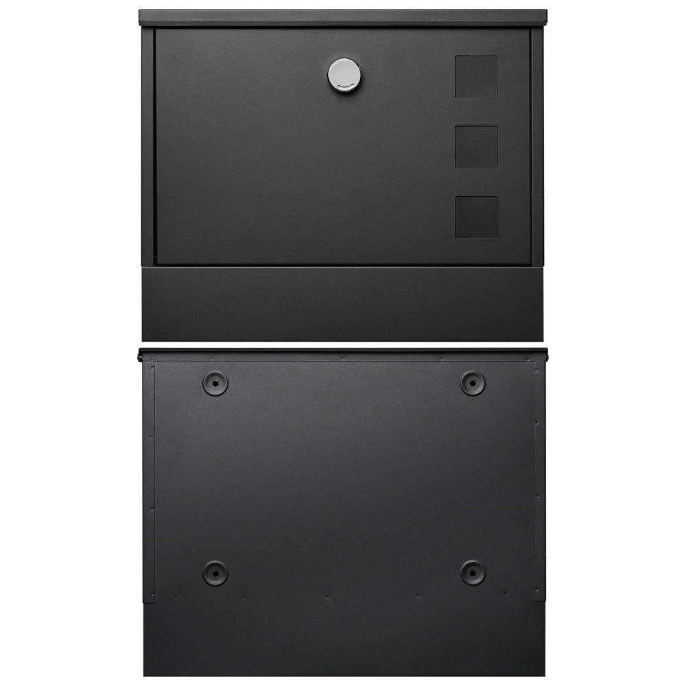 Secure Large Wall Mount Mailbox with Lock - Heavy Duty Steel Letter Box for Home & Business - Perfect for Apartments, Office Buildings & Residential Mail Security