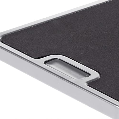 Silver Nifty Medium Appliance Rolling Tray - Kitchen Counter Organizer with Non-Slip Pad & Integrated Wheels for Coffee Maker, Blender, Toaster, Stand Mixer - Perfect for Small Spaces & Easy Appliance Mobility in Home Kitchen