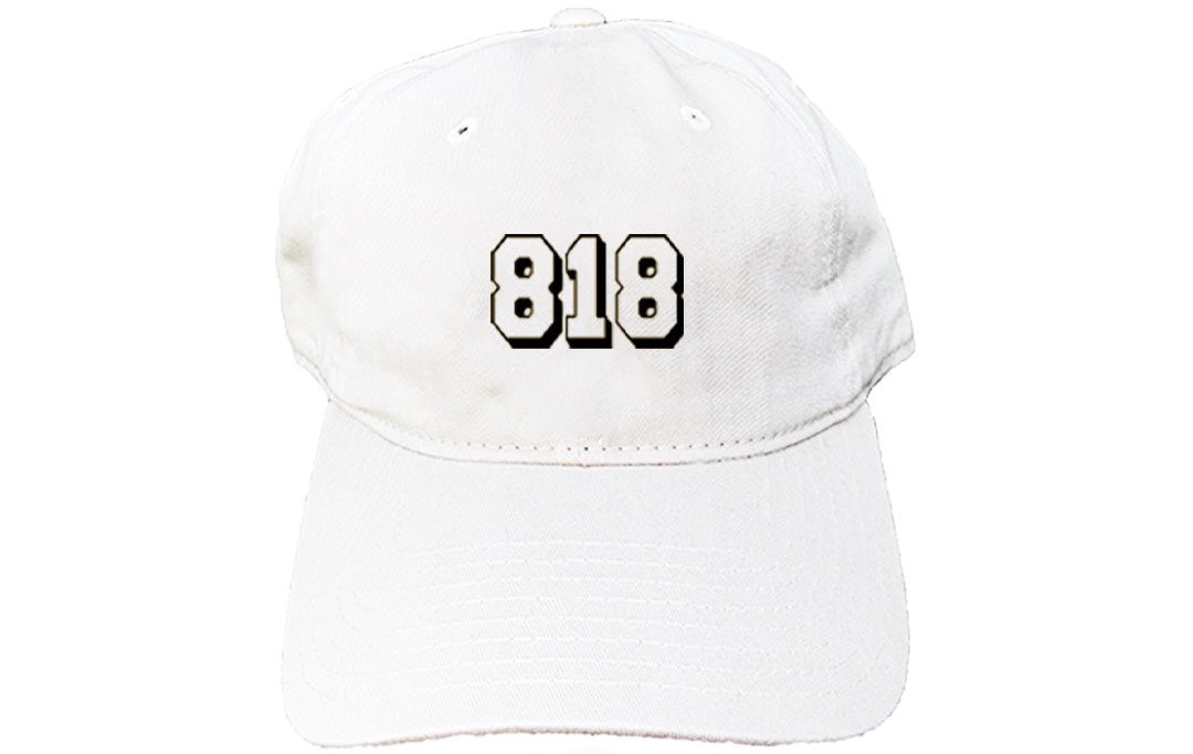 Collective 818 White Dad Hat - Adjustable Cotton Baseball Cap for Men & Women - Perfect for Outdoor Activities, Sports & Casual Wear