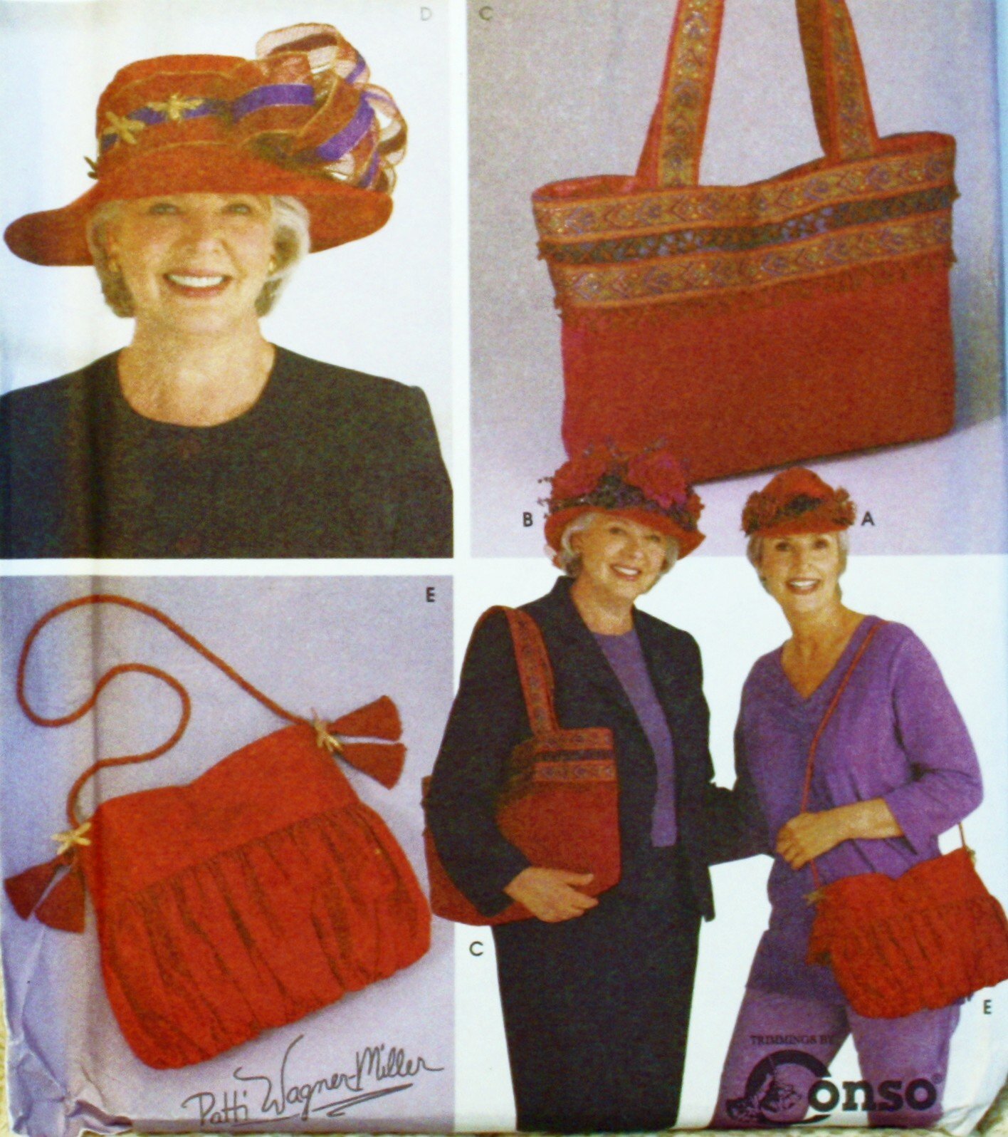 Simplicity Accessories Pattern 5242 - Women's Fashion Hats & Bags in 3 Sizes | DIY Sewing Project for Parties, Weddings & Everyday Wear