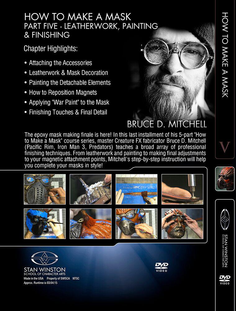 Stan Winston Studio How To Make A Mask DVD - Professional Special Effects Makeup Tutorial for Halloween, Cosplay & Film Production