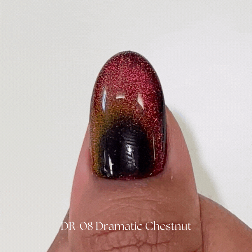 Kokoist Dramatic Magnet DR 08 Dramatic Chestnut Nail Gel Polish - Long Lasting, High Shine Professional Nail Art Gel for Salon & Home Manicure - Perfect for Special Occasions & Everyday Wear