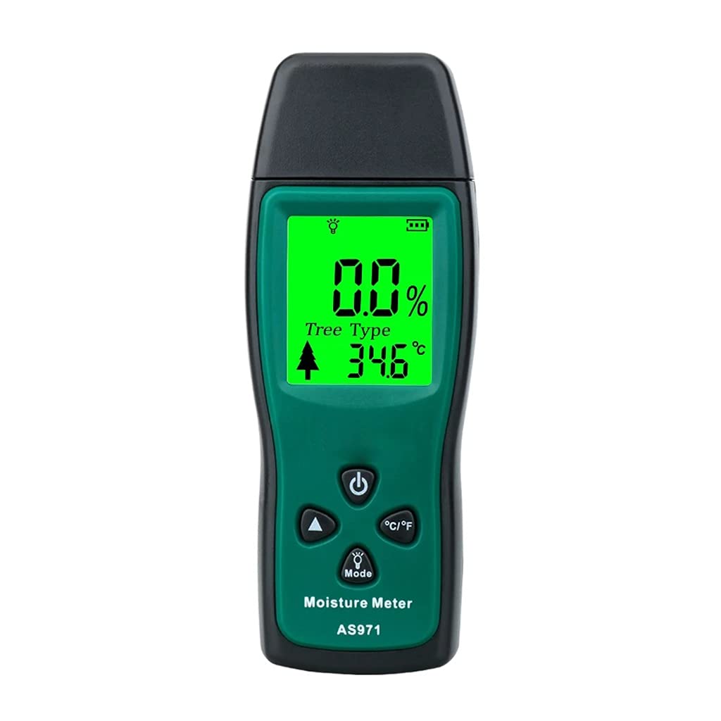 WDBBY Digital Wood Moisture Meter - Accurate Humidity Tester for Timber, Lumber, Firewood & Building Materials - Wall Damp Detector for Home Inspection, Construction & DIY Projects