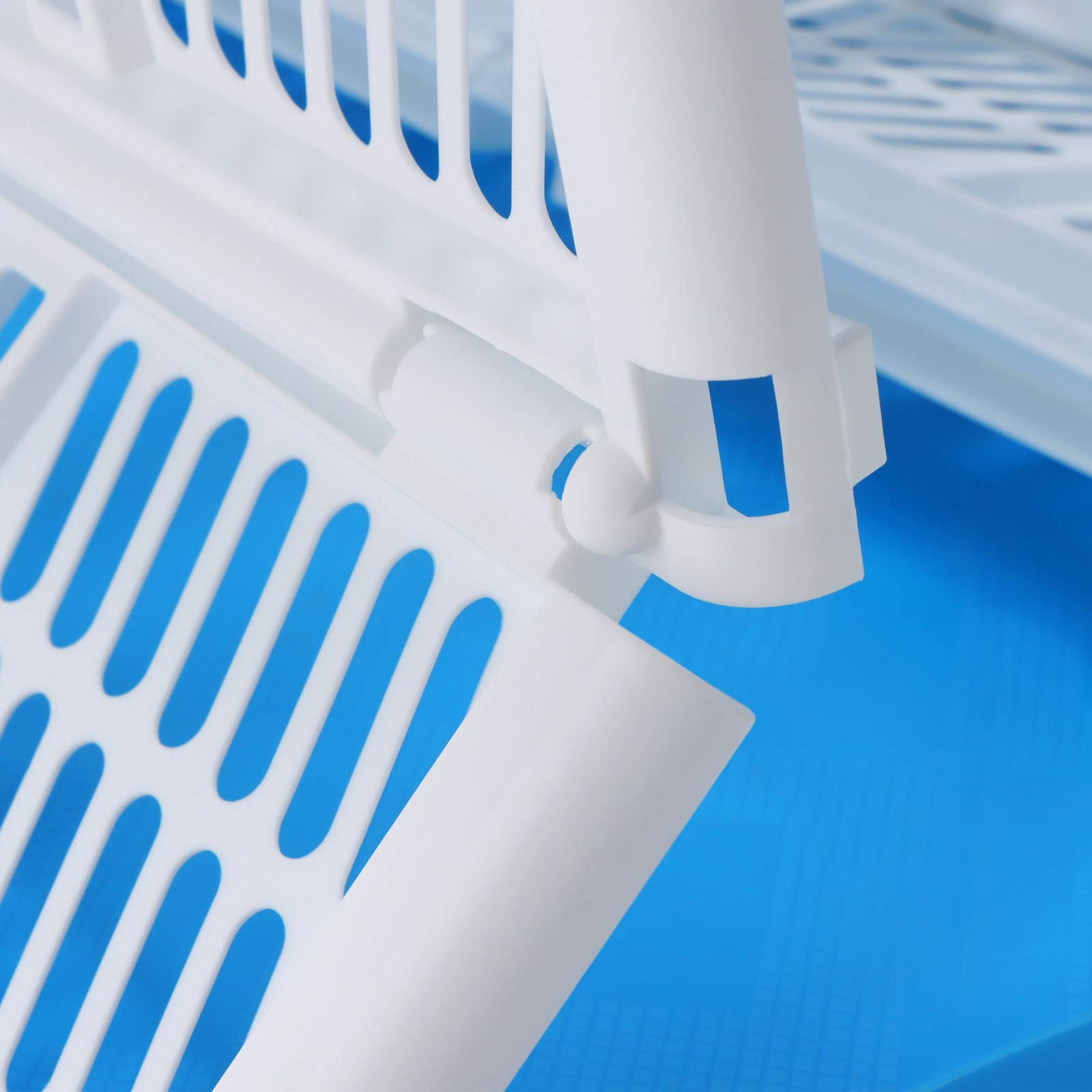 Foldable Plastic Grocery Basket - Stackable Milk Crate with Handles, Collapsible Storage Bin for Shopping, Laundry & Organizing (2-Pack) - Perfect for Supermarkets, Pantry Storage & Home Organization