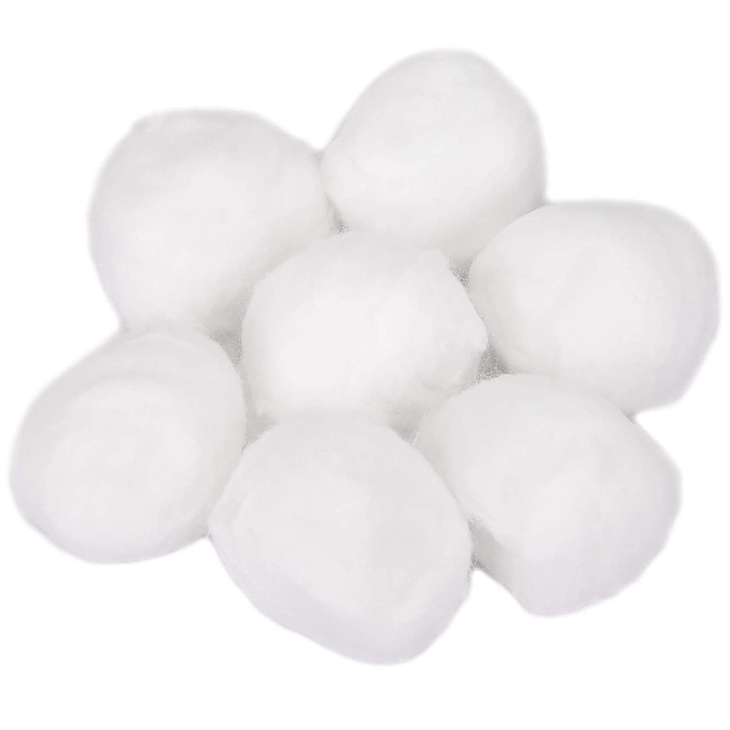 RXSHOPY 50-Pack Premium White Cotton Balls for Makeup Removal, Nail Polish, Baby Care & Skin Care | Soft Facial Cotton Puffs for Eye & Face Makeup | Gentle & Hypoallergenic for Sensitive Skin | Perfect for Beauty Routine, First Aid & Daily Hygiene