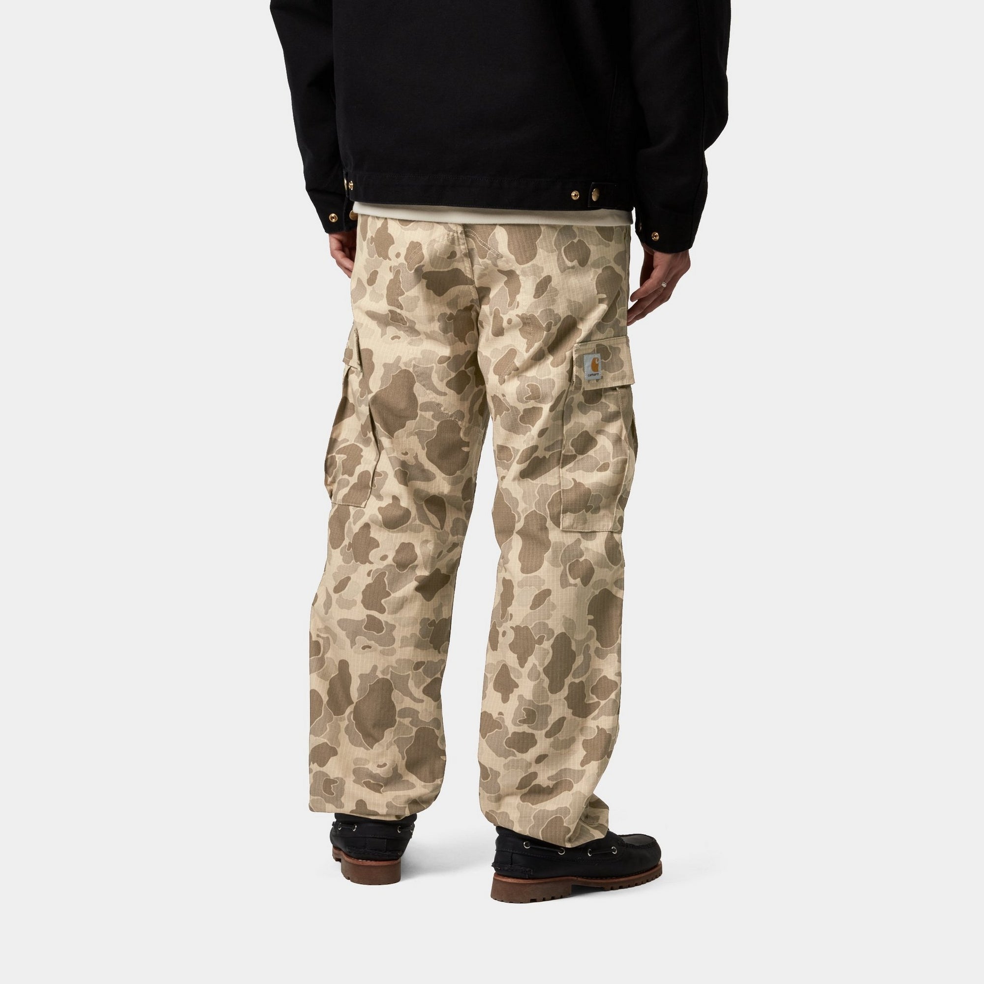 Men's Regular Fit Cargo Pants - Desert Duck Camo Tactical Work Pants for Outdoor Hiking, Camping & Military Style Fashion