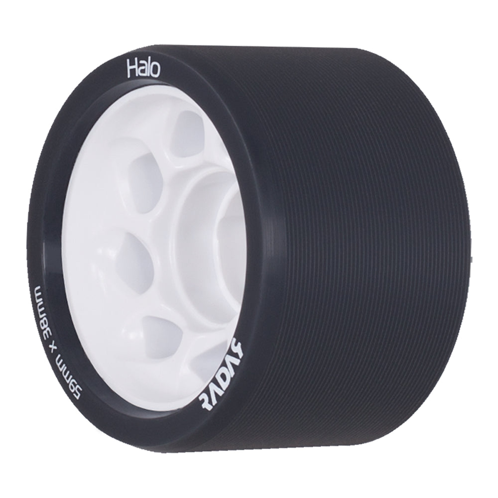 Radar Halo 59mm Quad Wheels 4 Pack - High Performance Skateboard Wheels for Smooth Riding & Tricks - Perfect for Skateboarding, Longboarding & Roller Derby