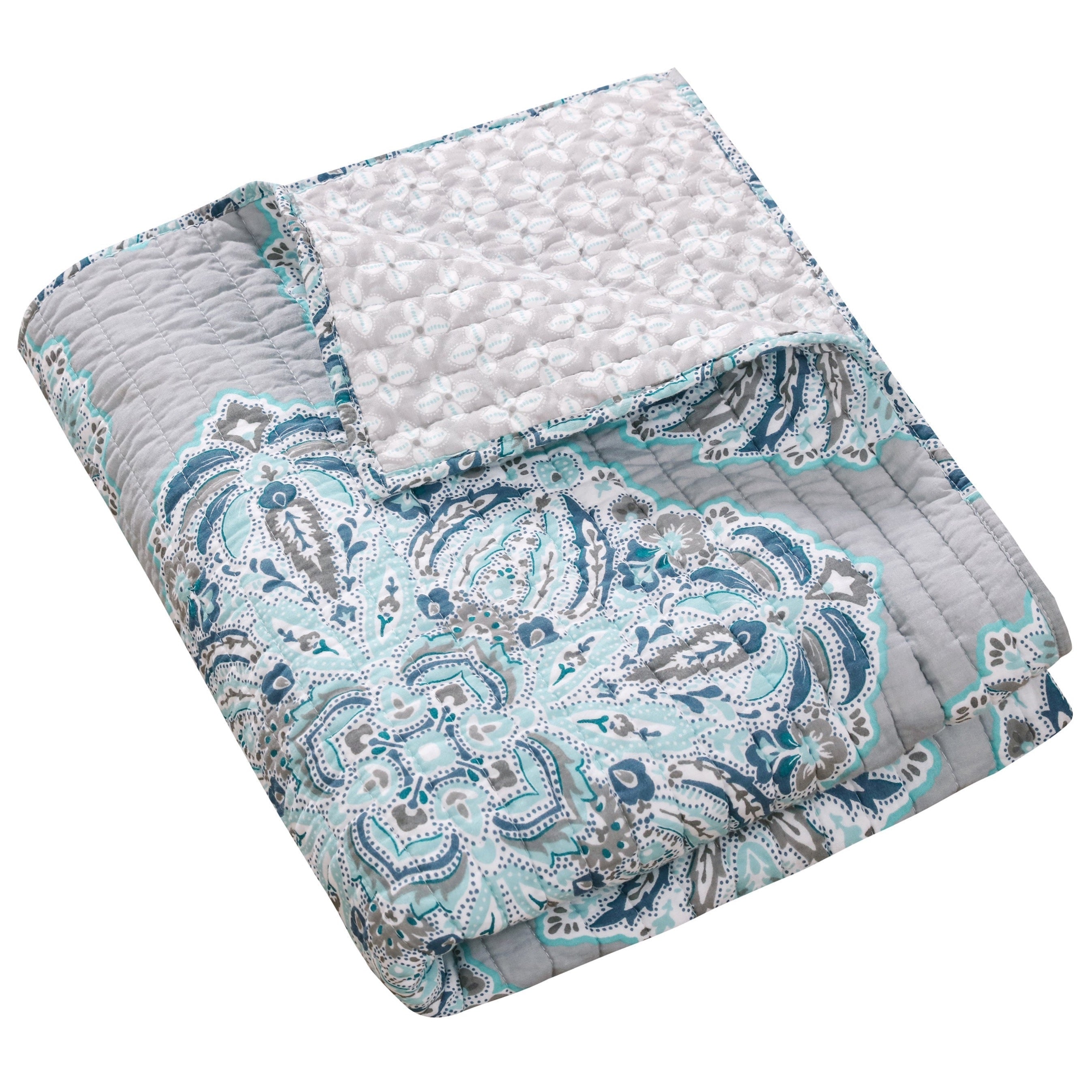 Cozy Tania Quilted Throw Blanket - Soft Lightweight Bedspread for Couch, Sofa & Bed - Perfect for Winter Warmth, Home Decor & Gift Giving