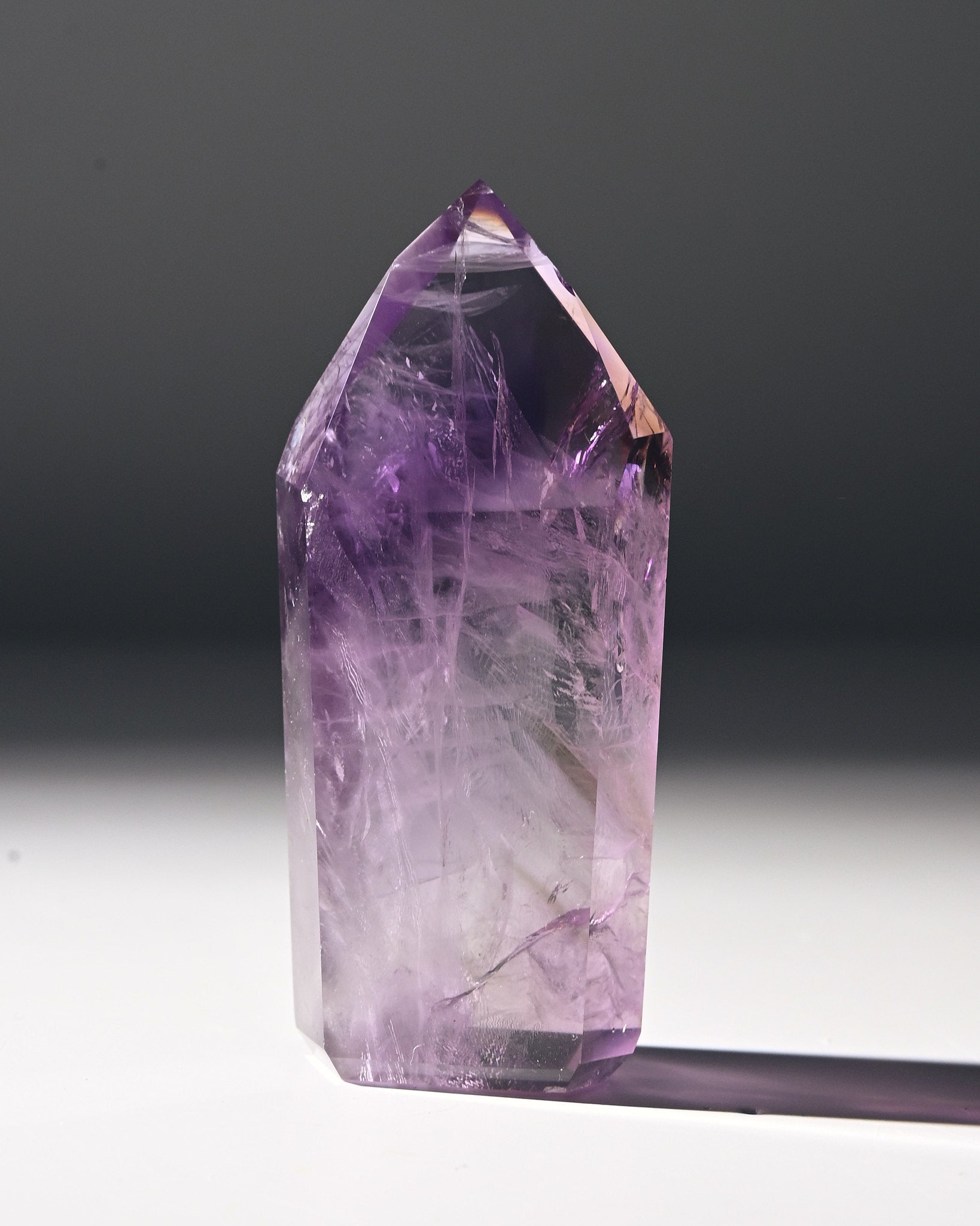 2.5 Inch Natural Amethyst Phantom Tower - Healing Crystal for Meditation, Reiki, and Home Decor | Spiritual Energy Stone for Chakra Balancing & Positive Vibes