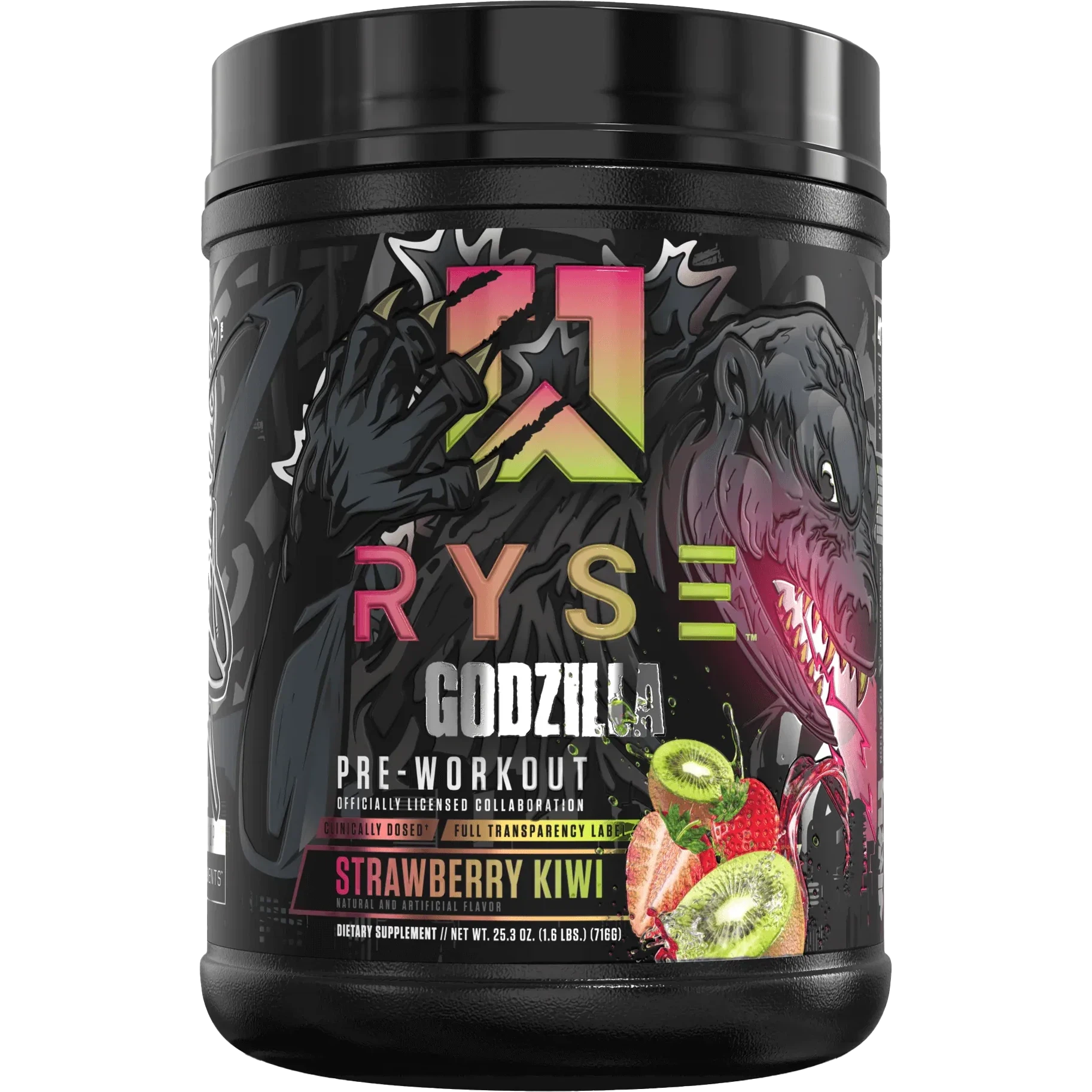 RYSE Godzilla Pre Workout Powder - Intense Energy & Focus Supplement for Gym, Bodybuilding & Fitness | Pre-Workout for Men & Women | Boost Performance & Endurance