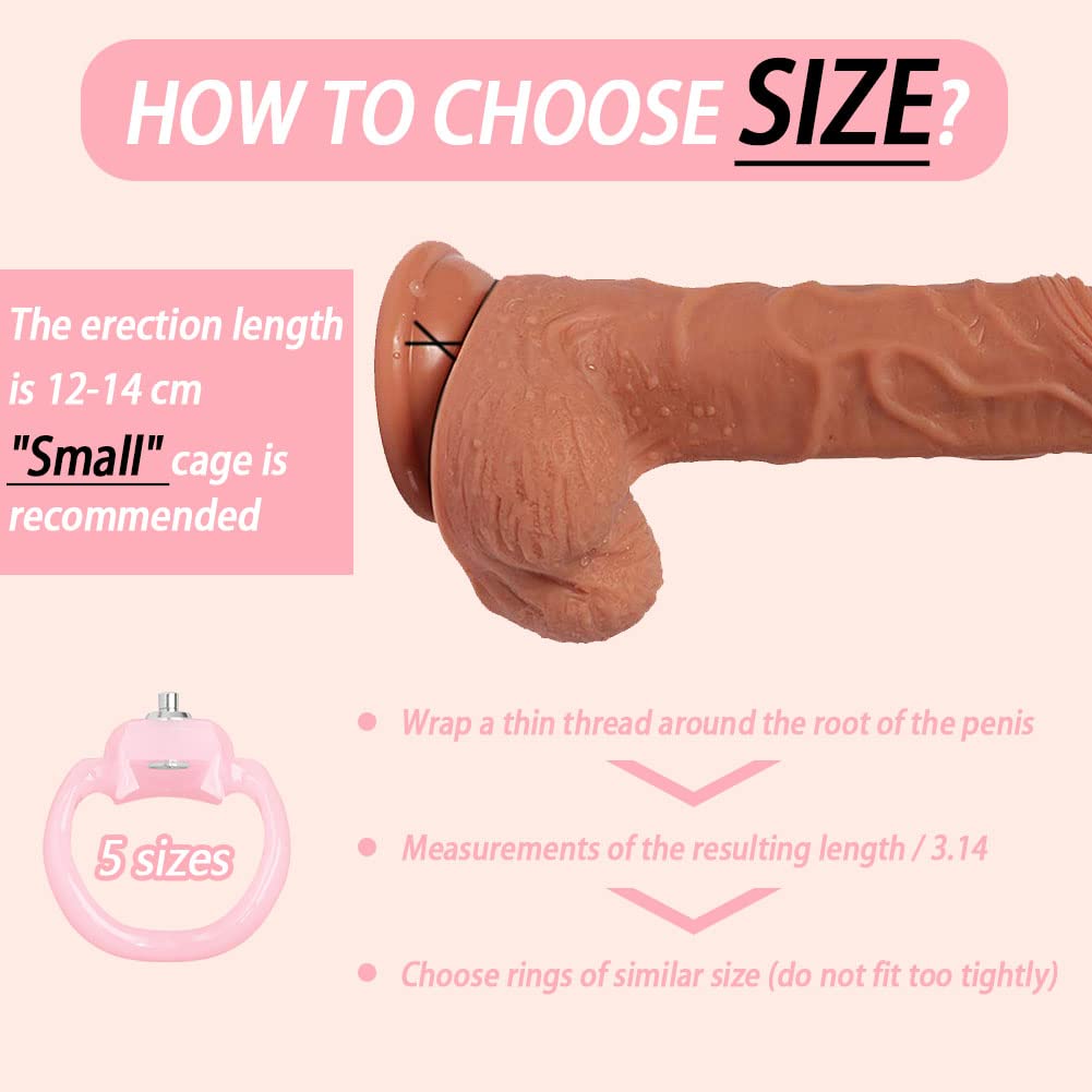 HT-V5 Lightweight Male Chastity Cage - Breathable Resin Chastity Device, Ergonomic Design for Comfort - Perfect for BDSM, Role Play & Couples Intimacy