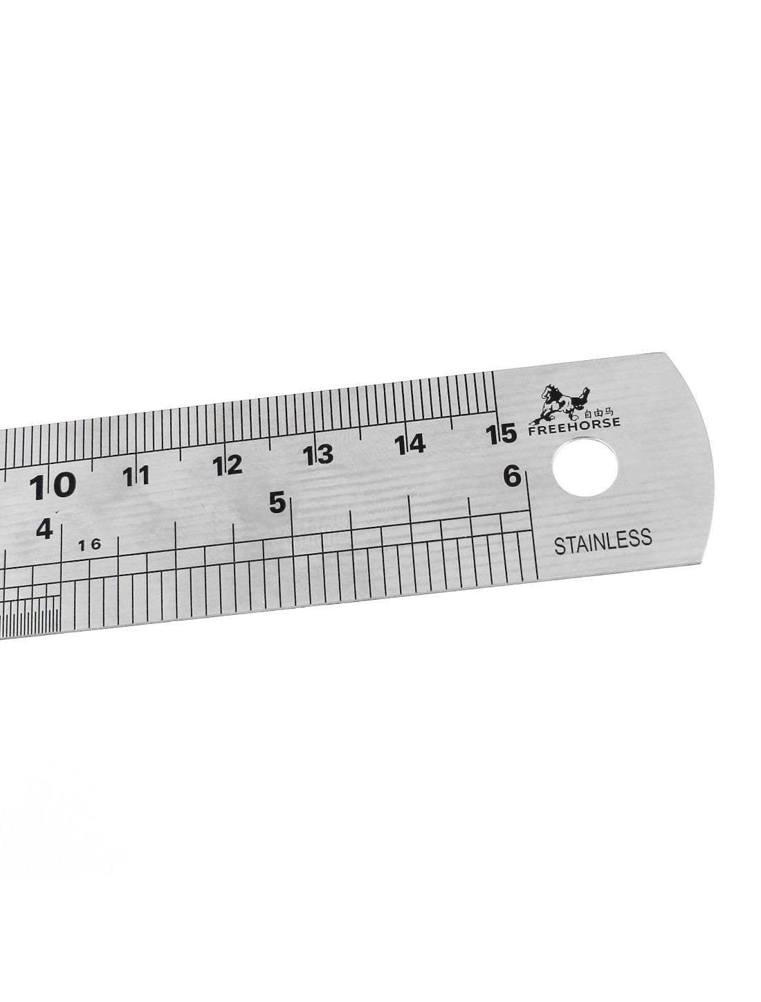 Dual-Sided Metric and Imperial Straight Ruler - 15cm/6