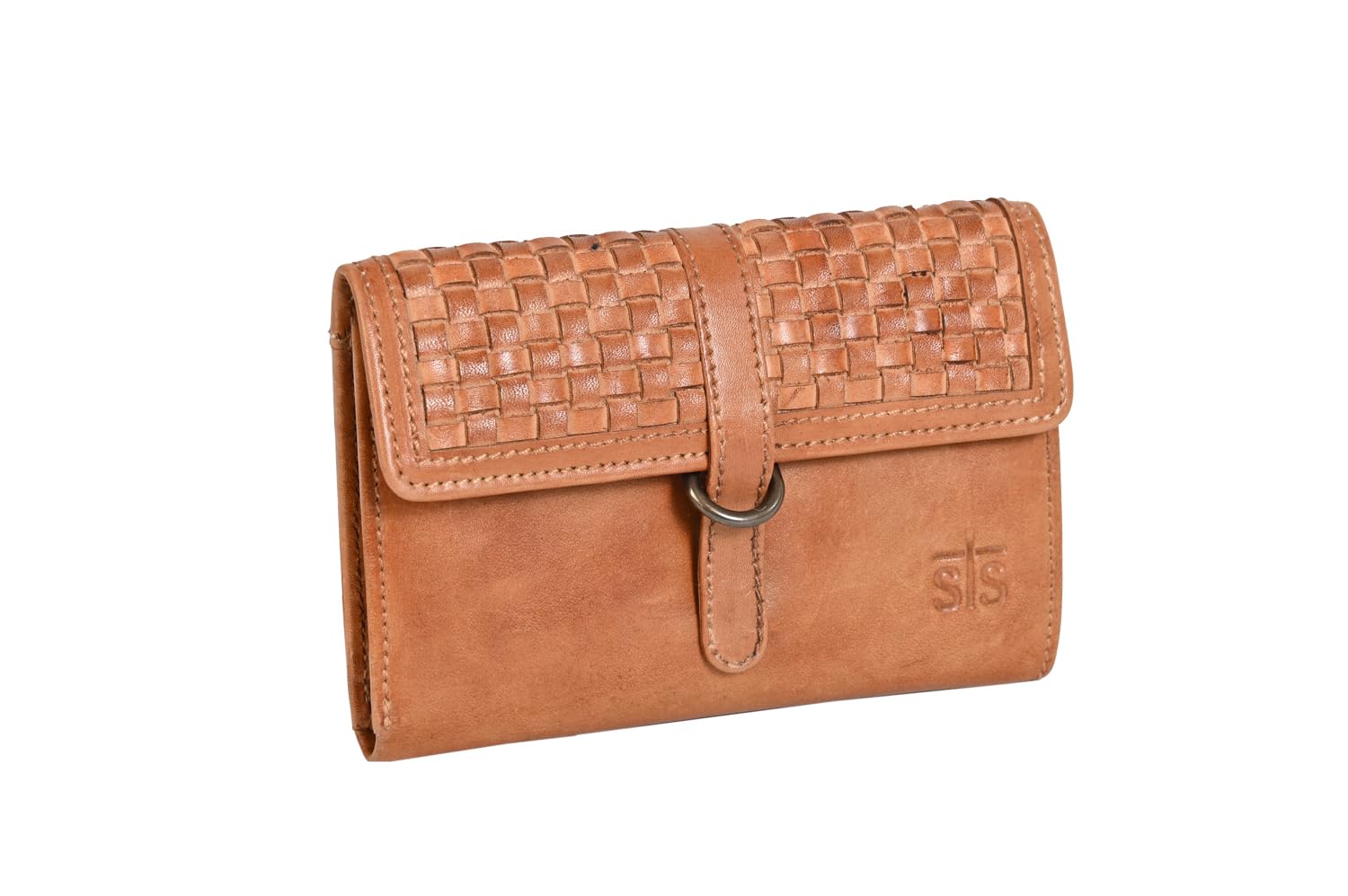STS Ranchwear Women's Sweetgrass Tillie Distressed Tan Leather Simple Wallet - Stylish & Durable for Everyday Use, Western Fashion, and Cowgirl Accessories